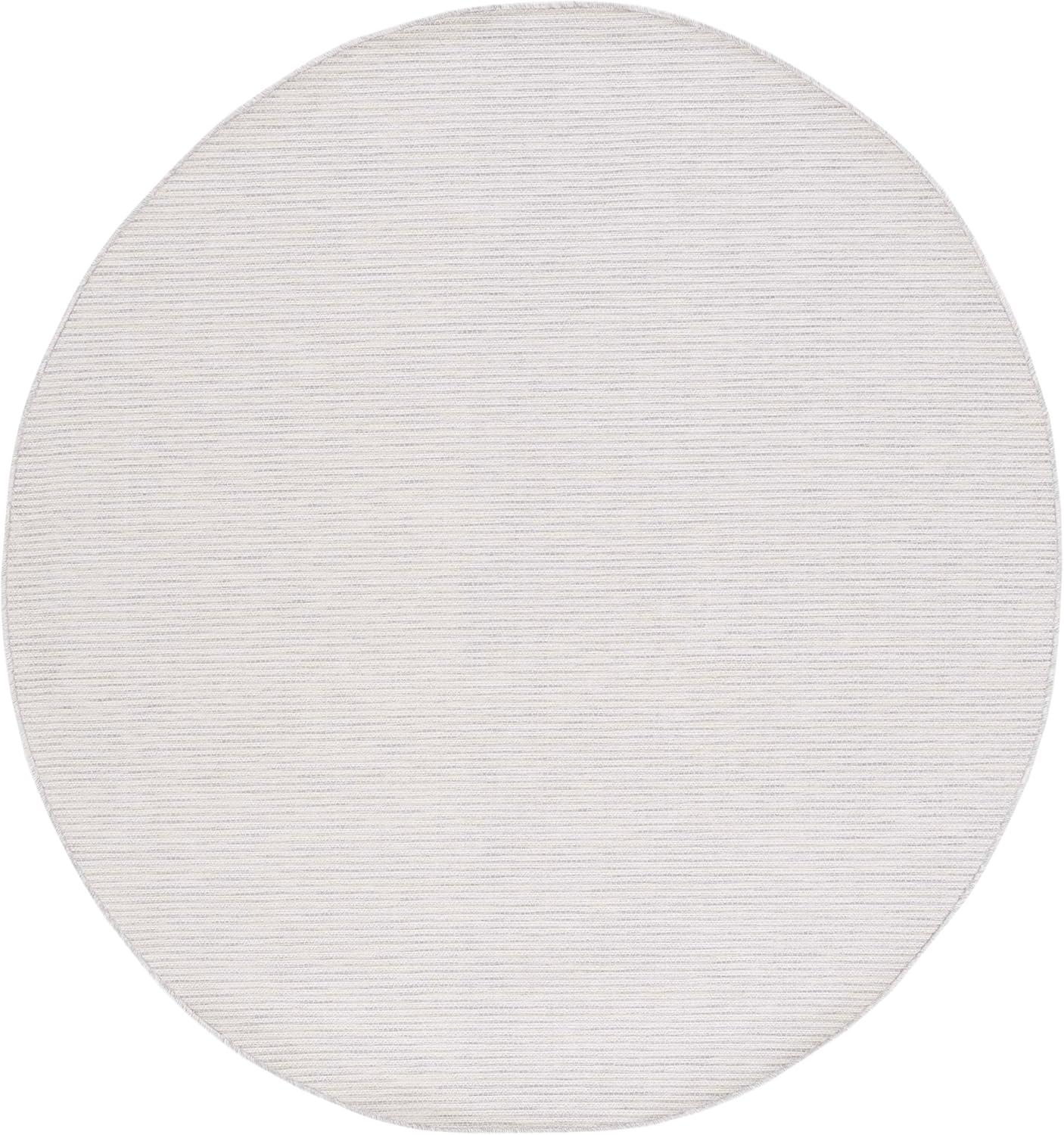 imageMartha Stewart x SAFAVIEH Outdoor Area Rug Collection 65quot Round Navy Weather Resistant ampamp Washable Ideal for Patio Backyard Mudroom Deck Dining Space MSR4490NIvory