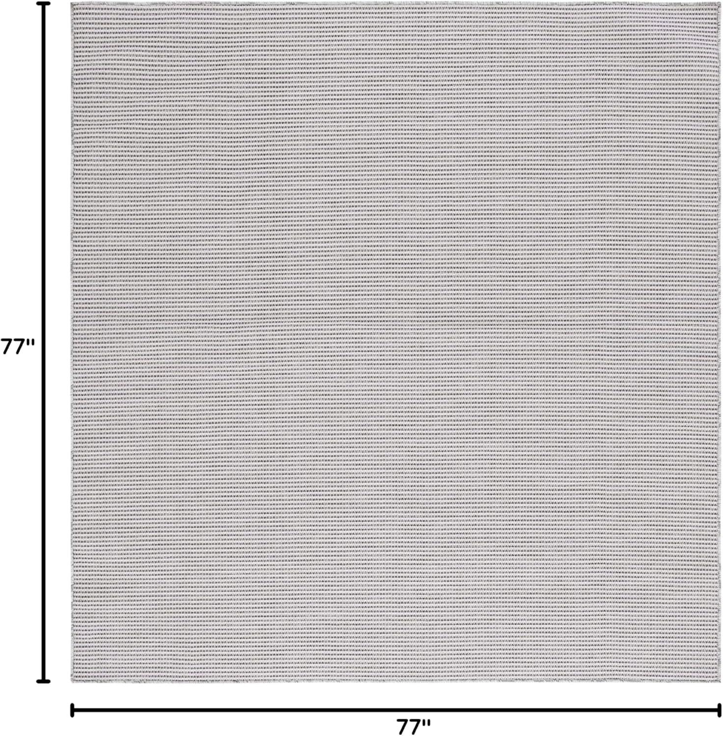 imageMartha Stewart x SAFAVIEH Outdoor Area Rug Collection 65quot Round Navy Weather Resistant ampamp Washable Ideal for Patio Backyard Mudroom Deck Dining Space MSR4490NBeigeBlack