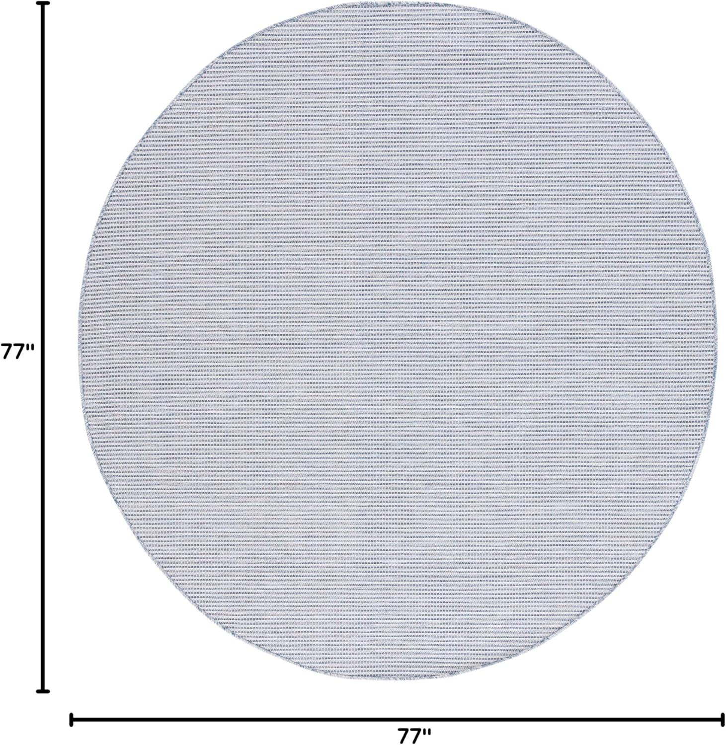 imageMartha Stewart x SAFAVIEH Outdoor Area Rug Collection 65quot Round Navy Weather Resistant ampamp Washable Ideal for Patio Backyard Mudroom Deck Dining Space MSR4490NNavy