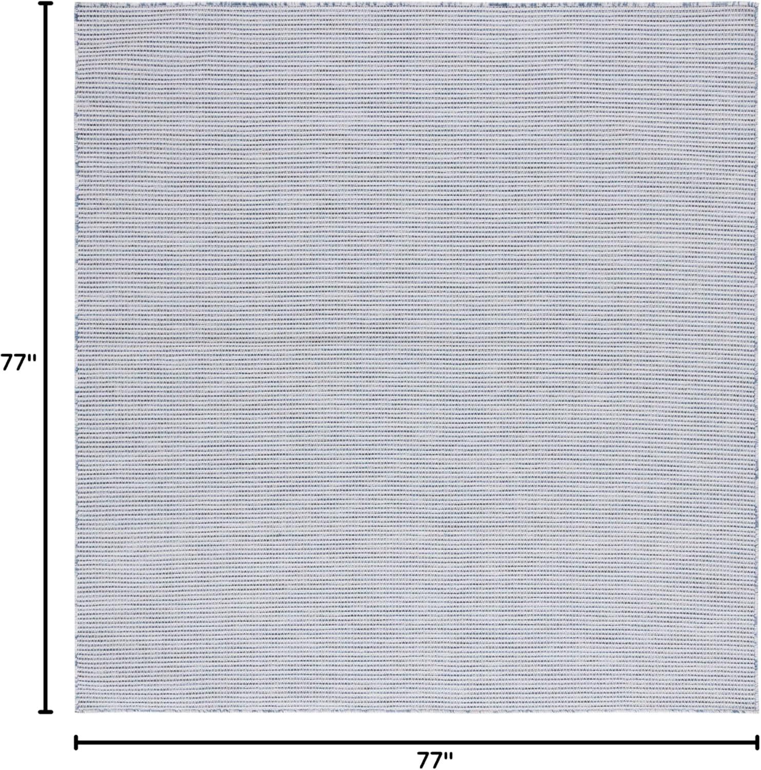 imageMartha Stewart x SAFAVIEH Outdoor Area Rug Collection 65quot Round Navy Weather Resistant ampamp Washable Ideal for Patio Backyard Mudroom Deck Dining Space MSR4490NNavy