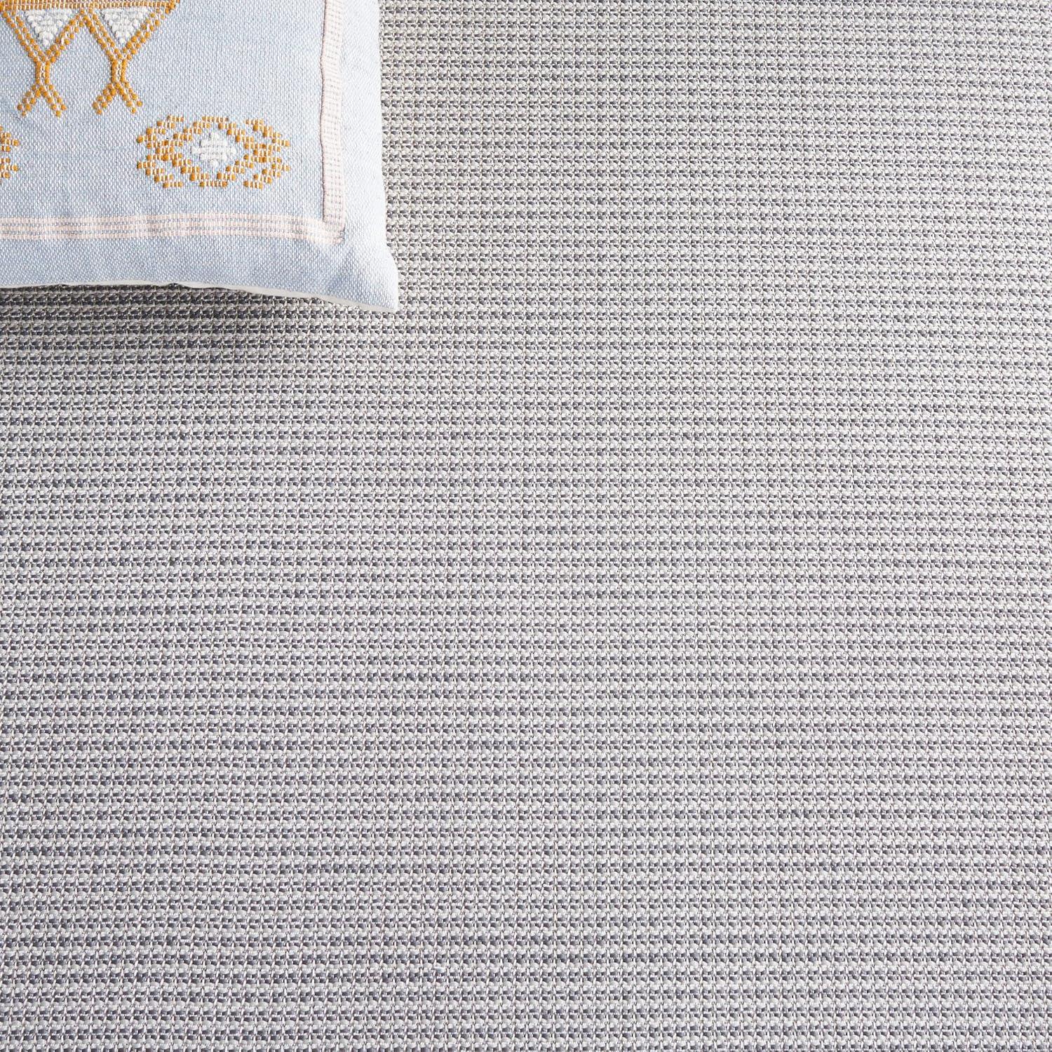 imageMartha Stewart x SAFAVIEH Outdoor Area Rug Collection 65quot Round Navy Weather Resistant ampamp Washable Ideal for Patio Backyard Mudroom Deck Dining Space MSR4490NGrey