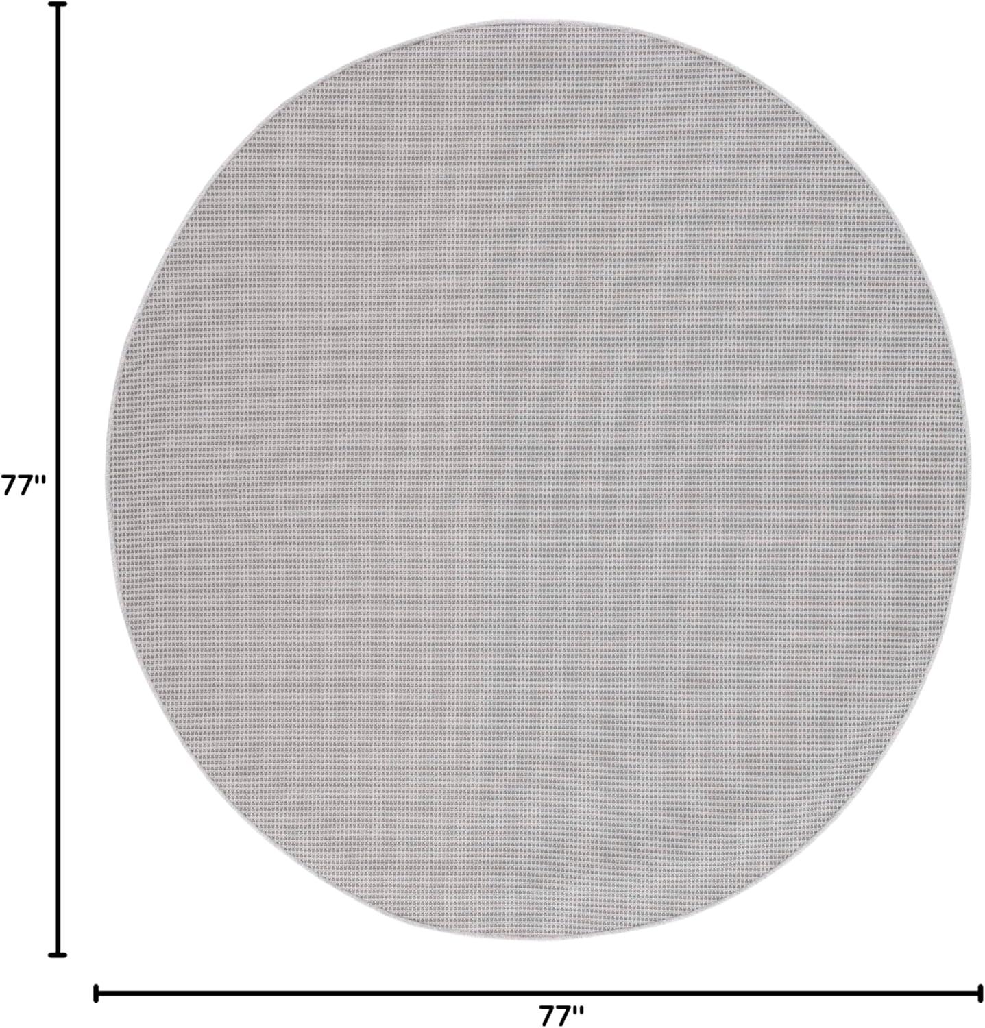 imageMartha Stewart x SAFAVIEH Outdoor Area Rug Collection 65quot Round Navy Weather Resistant ampamp Washable Ideal for Patio Backyard Mudroom Deck Dining Space MSR4490NGrey