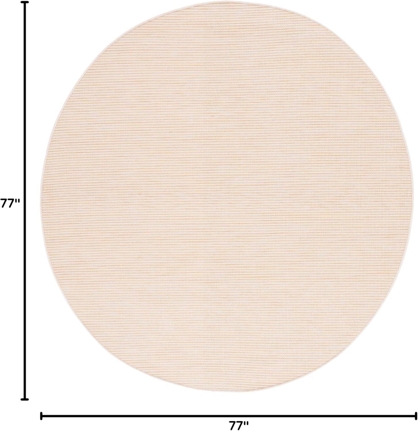 imageMartha Stewart x SAFAVIEH Outdoor Area Rug Collection 65quot Round Navy Weather Resistant ampamp Washable Ideal for Patio Backyard Mudroom Deck Dining Space MSR4490NYellow