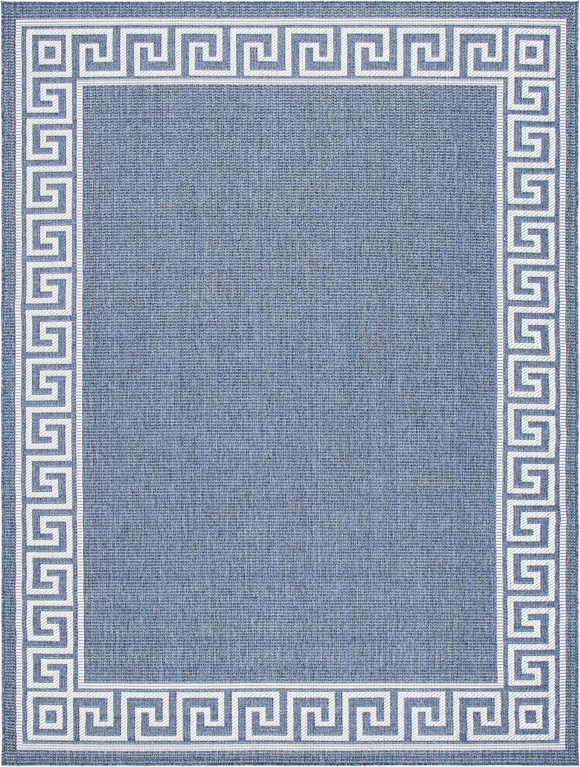 imageMartha Stewart x SAFAVIEH Outdoor Area Rug Collection 8 x 10 Grey Weather Resistant ampamp Washable Ideal for Patio Backyard Mudroom Deck Dining Space MSRO331FGreyCream