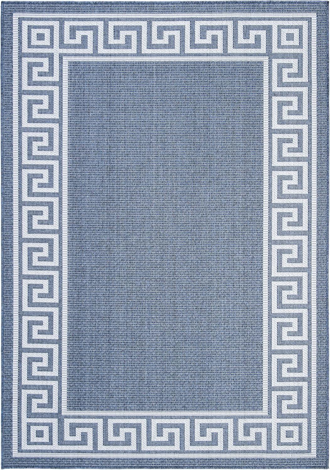 imageMartha Stewart x SAFAVIEH Outdoor Area Rug Collection 8 x 10 Grey Weather Resistant ampamp Washable Ideal for Patio Backyard Mudroom Deck Dining Space MSRO331FGreyCream
