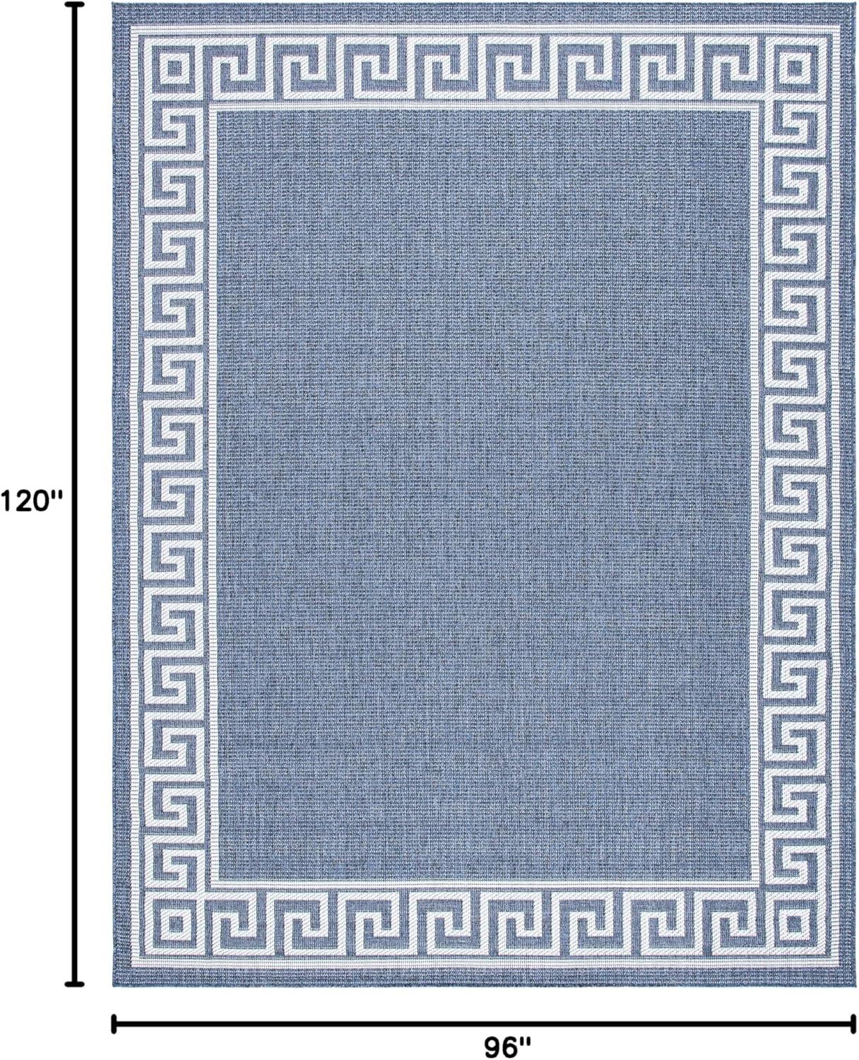 imageMartha Stewart x SAFAVIEH Outdoor Area Rug Collection 8 x 10 Grey Weather Resistant ampamp Washable Ideal for Patio Backyard Mudroom Deck Dining Space MSRO331FGreyCream
