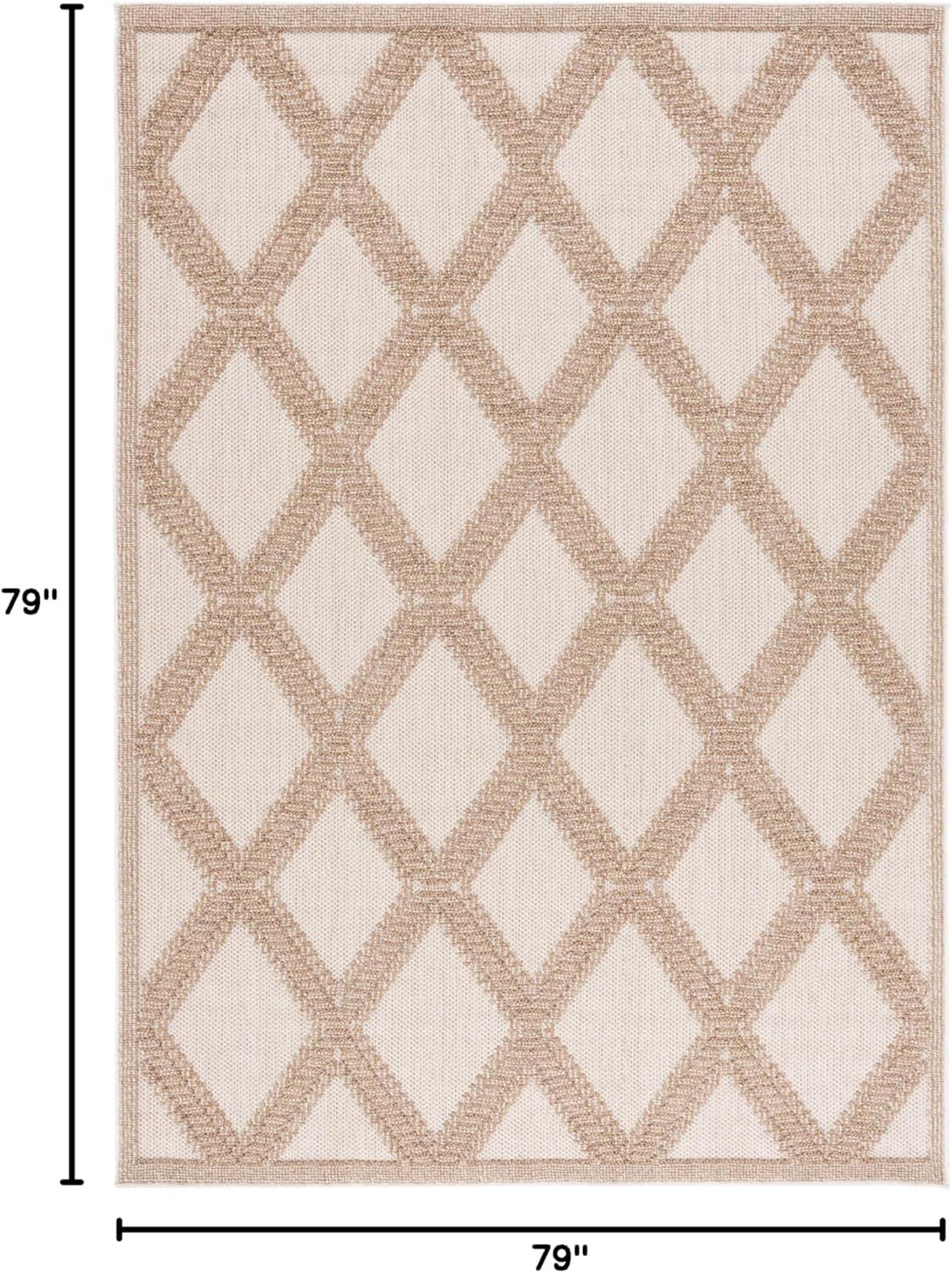 imageMartha Stewart x SAFAVIEH Outdoor Area Rug Collection 8 x 10 Grey ampamp Light Grey Weather Resistant ampamp Washable Ideal for Patio Backyard Mudroom Deck Dining Space MSRO226FBeigeBrown