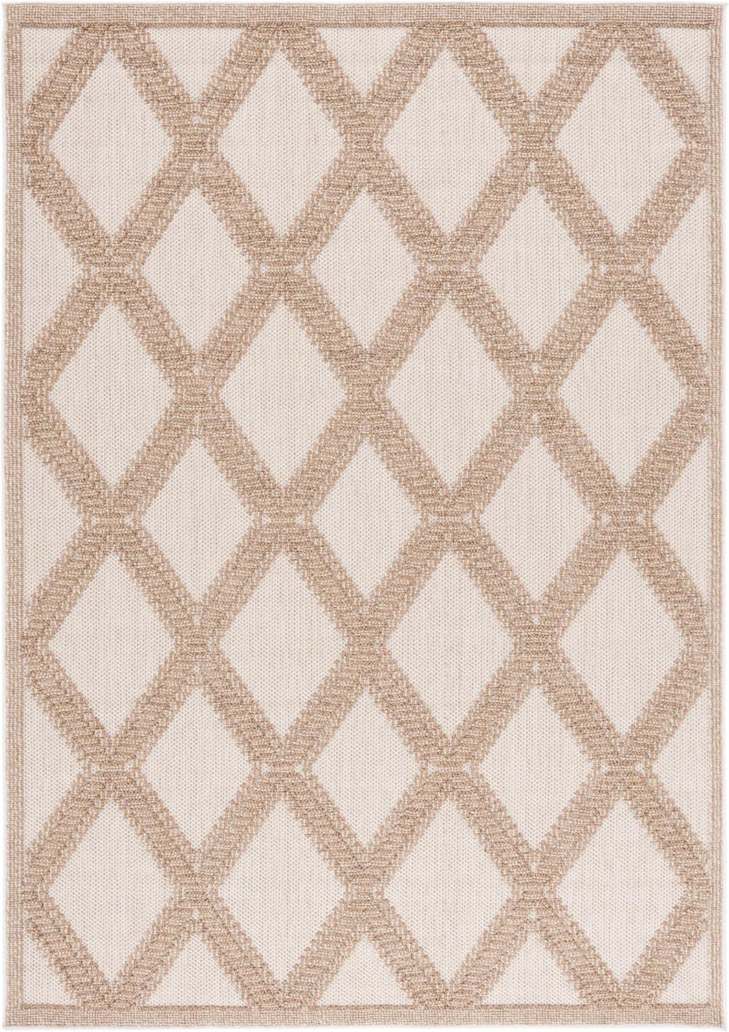 imageMartha Stewart x SAFAVIEH Outdoor Area Rug Collection 8 x 10 Grey ampamp Light Grey Weather Resistant ampamp Washable Ideal for Patio Backyard Mudroom Deck Dining Space MSRO226FBeigeBrown