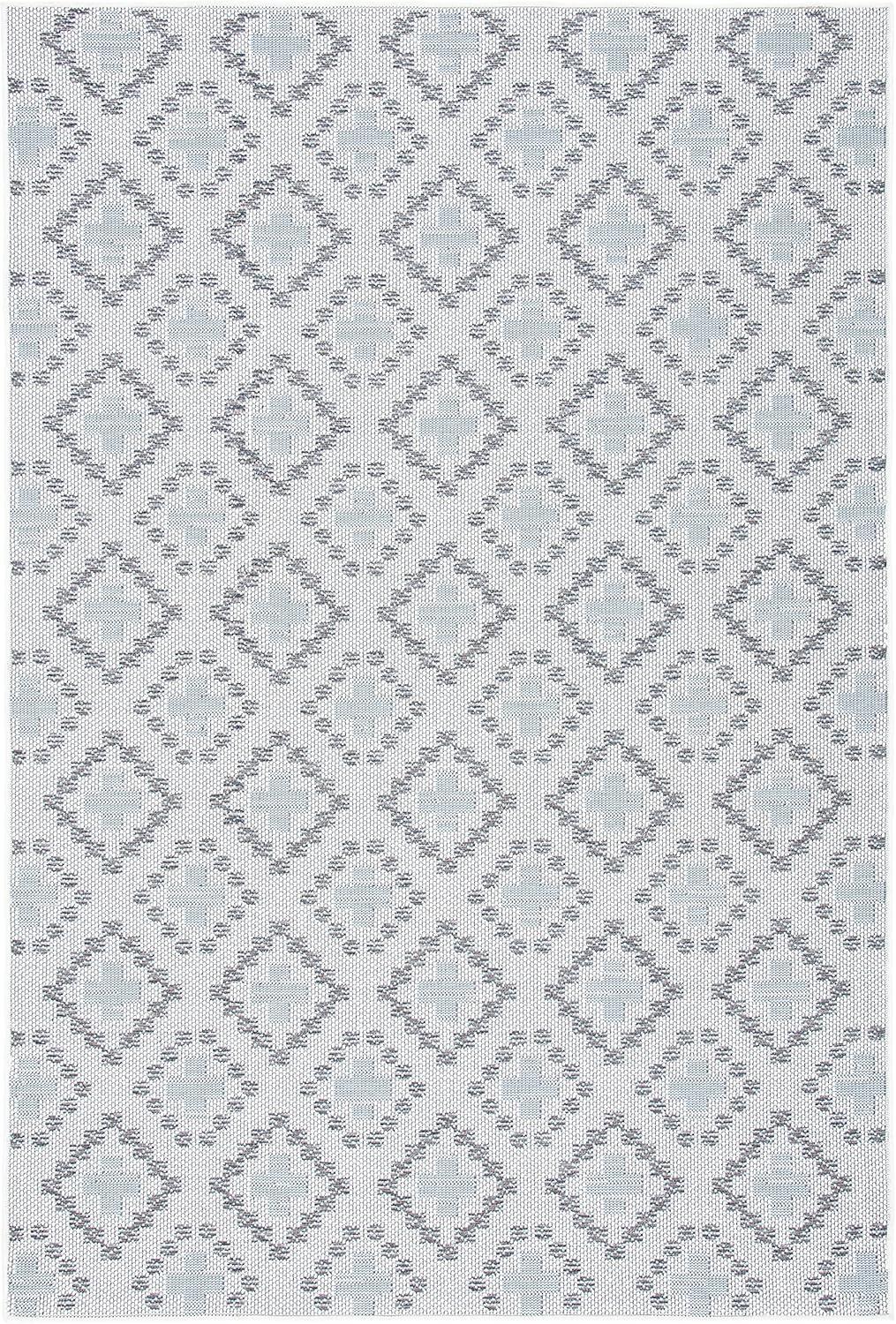imageMartha Stewart x SAFAVIEH Outdoor Area Rug Collection 8 x 10 Ivory ampamp Grey Weather Resistant ampamp Washable Ideal for Patio Backyard Mudroom Deck Dining Space MSRO307FIvoryGrey