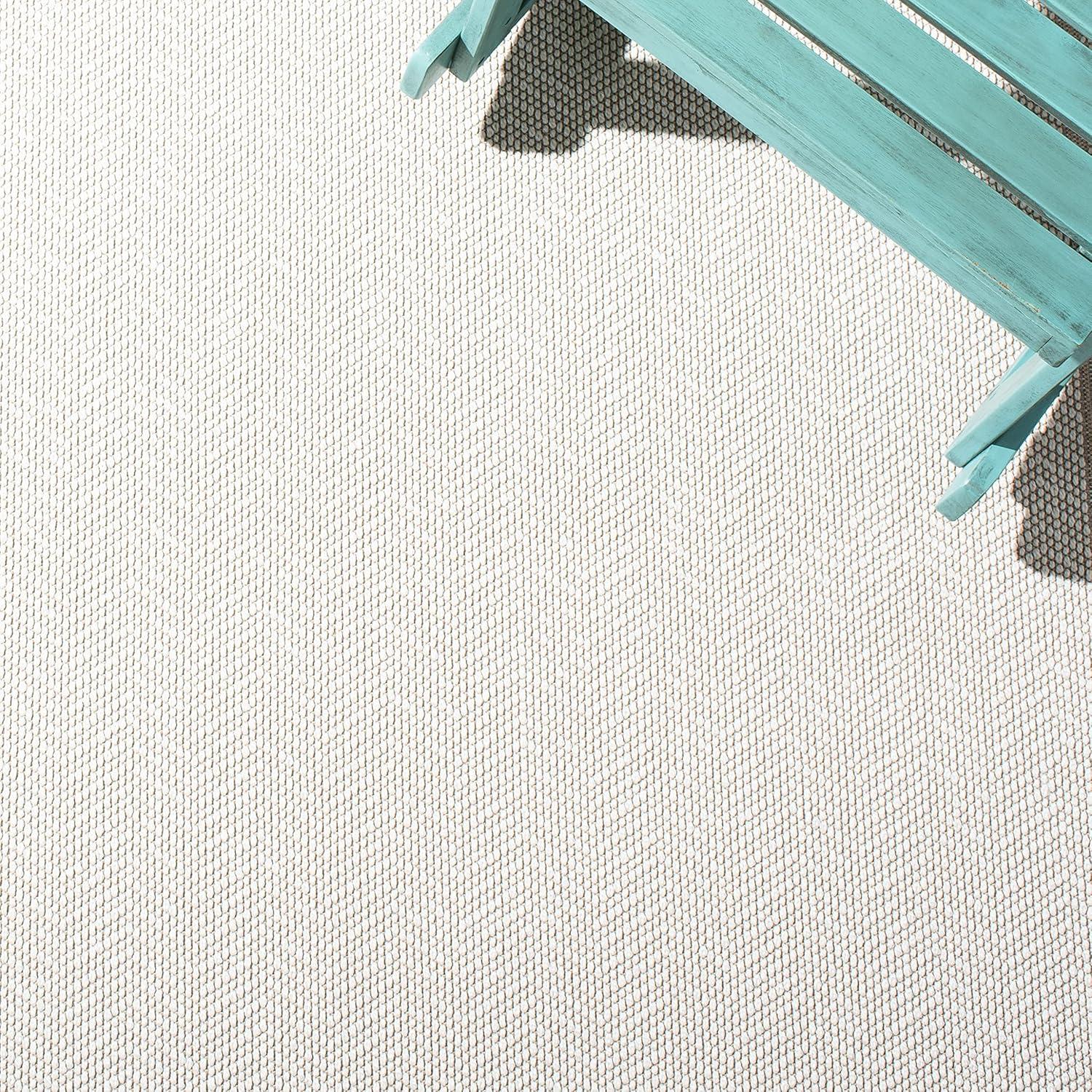 imageMartha Stewart x SAFAVIEH Outdoor Area Rug Collection 8 x 10 Ivory ampamp Grey Weather Resistant ampamp Washable Ideal for Patio Backyard Mudroom Deck Dining Space MSRO317FIvoryBeige