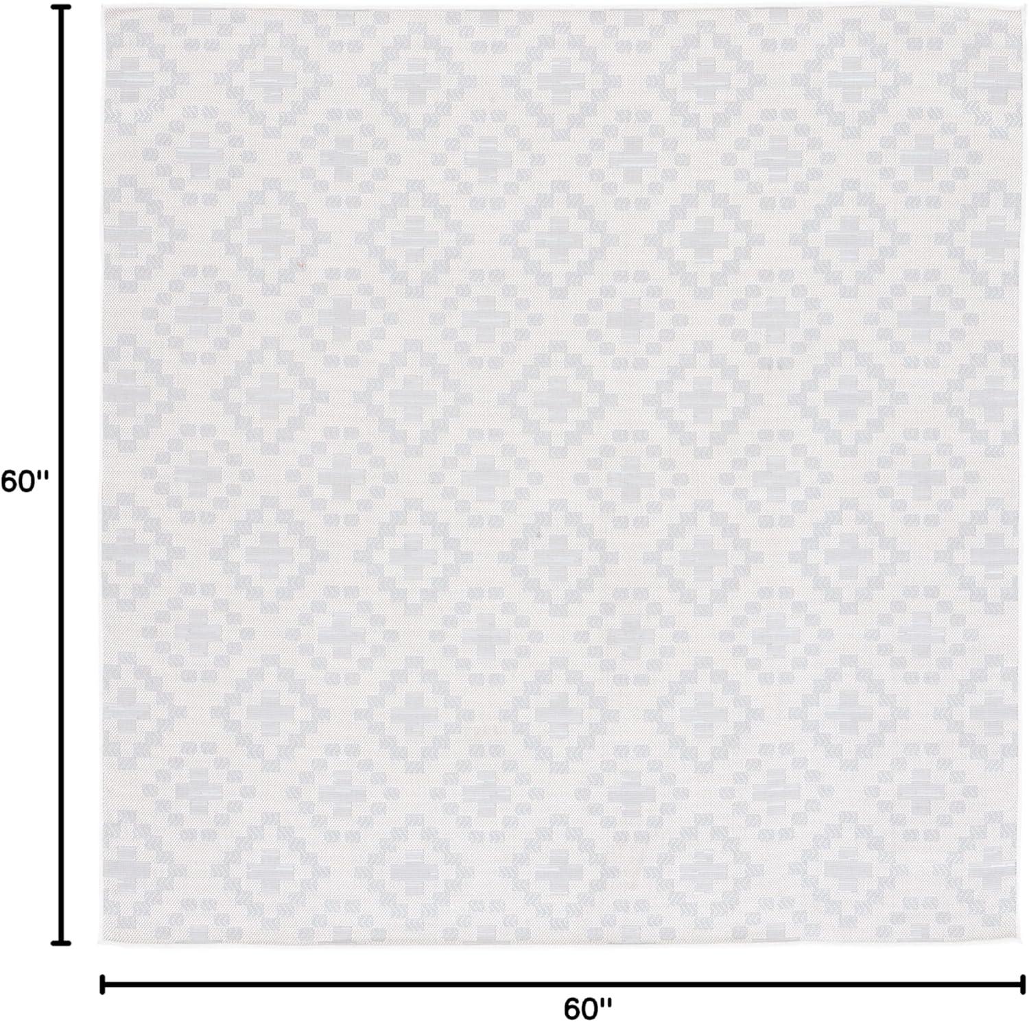 imageMartha Stewart x SAFAVIEH Outdoor Area Rug Collection 8 x 10 Ivory ampamp Grey Weather Resistant ampamp Washable Ideal for Patio Backyard Mudroom Deck Dining Space MSRO307FIvoryGrey