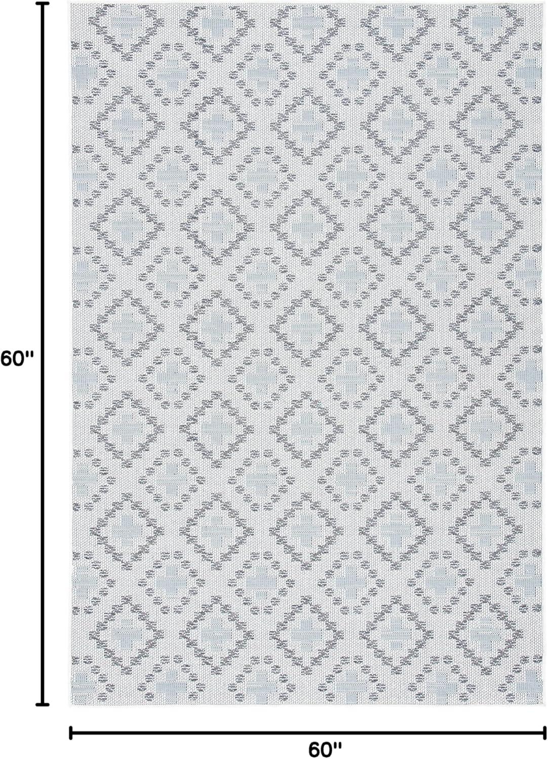 imageMartha Stewart x SAFAVIEH Outdoor Area Rug Collection 8 x 10 Ivory ampamp Grey Weather Resistant ampamp Washable Ideal for Patio Backyard Mudroom Deck Dining Space MSRO307FIvoryGrey