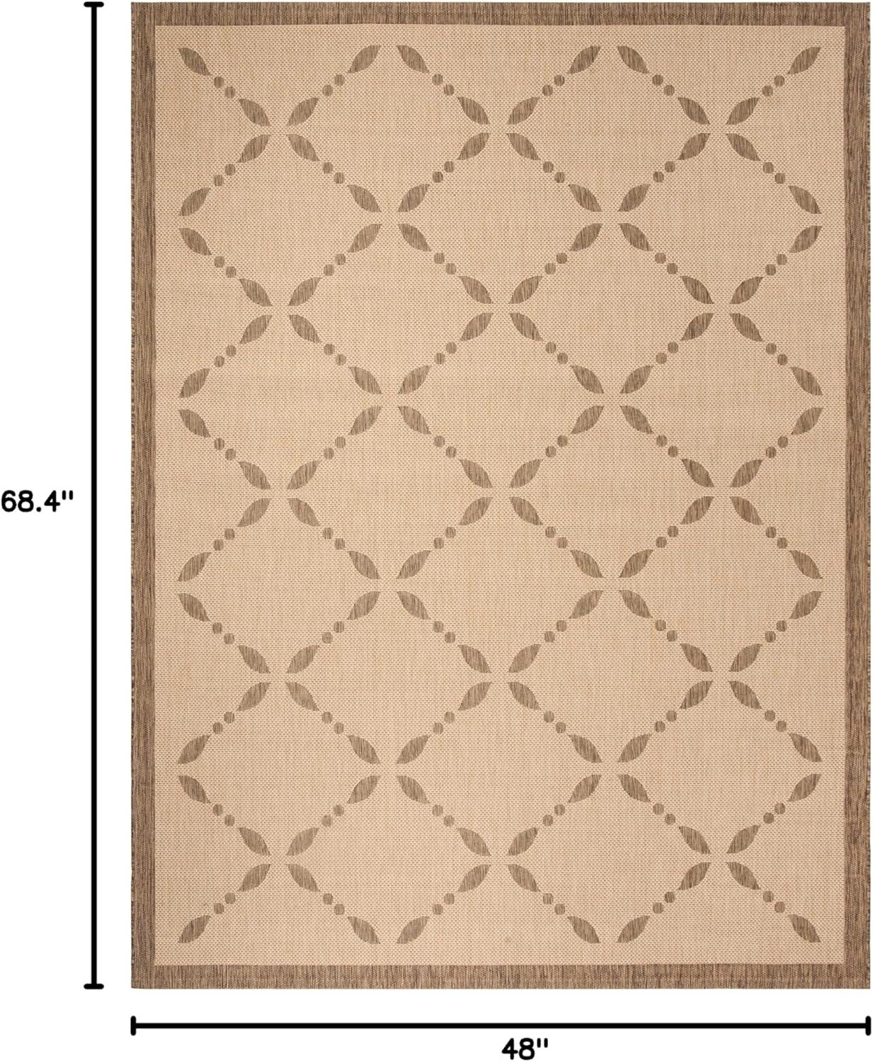 imageMartha Stewart x SAFAVIEH Outdoor Area Rug Collection 8 x 112quot Cream ampamp Green Weather Resistant ampamp Washable Ideal for Patio Backyard Mudroom Deck Dining Space MSR425214CreamGreen