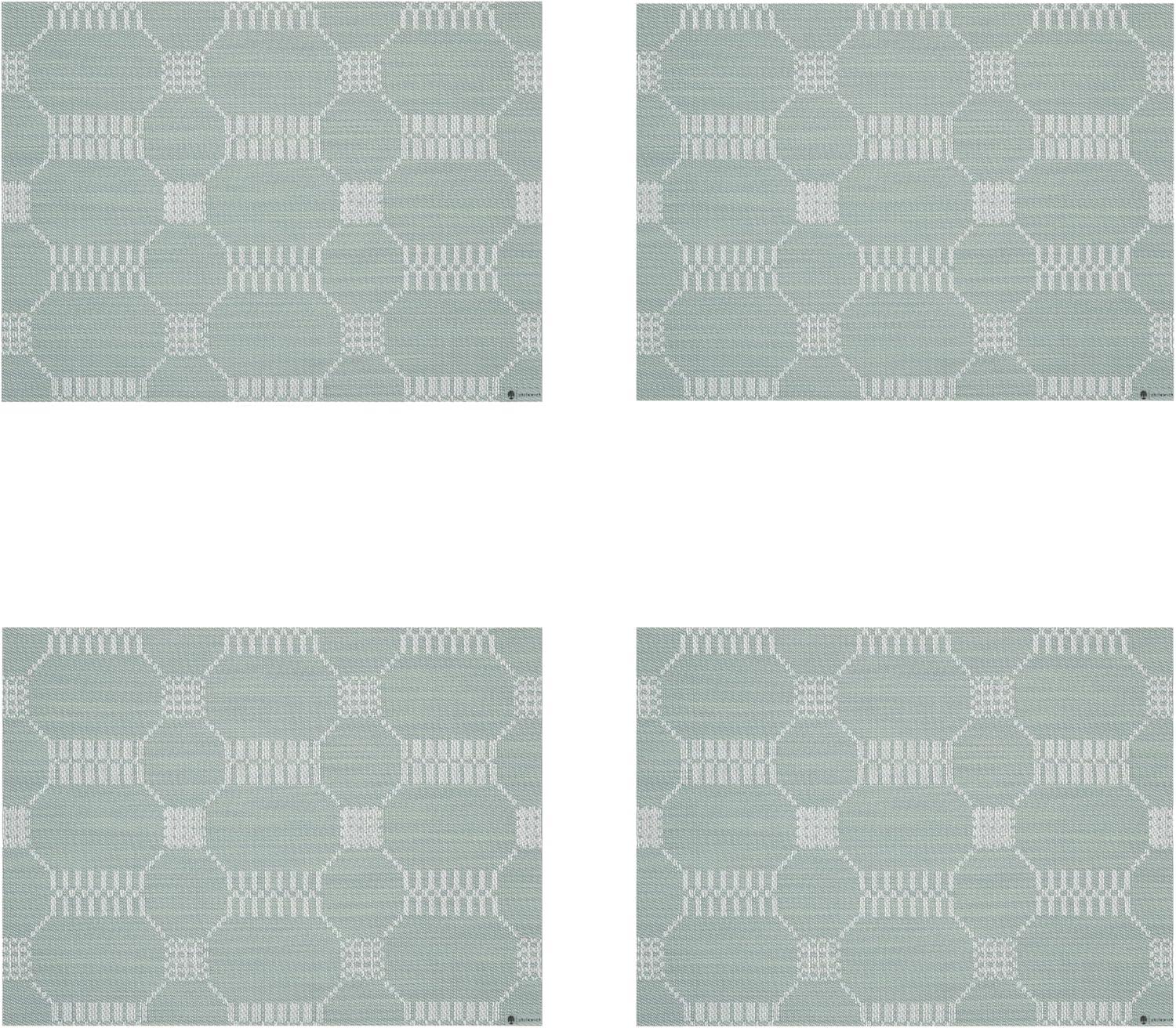 imageMartha by Martha Stewart Chilewich Coverlet Placemats in Flax Set of 4 Easy Care Woven Tabletop Textiles IndoorOutdoor 185quot x 135quot RectangleAbalone
