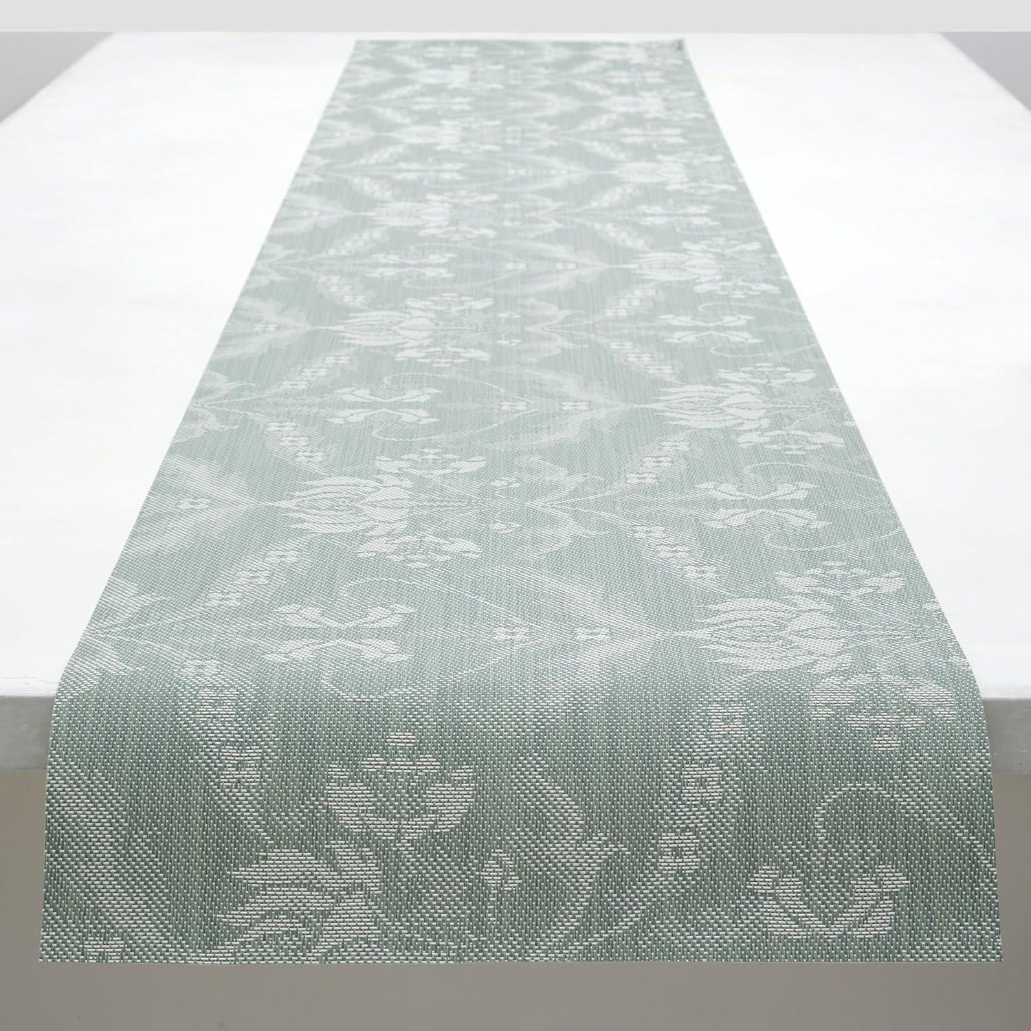 imageMartha by Martha Stewart Chilewich Damask Table Runner in Abalone Easy Care Woven Textile IndoorOutdoor StainFade Resistant 14quot x 72quotAbalone