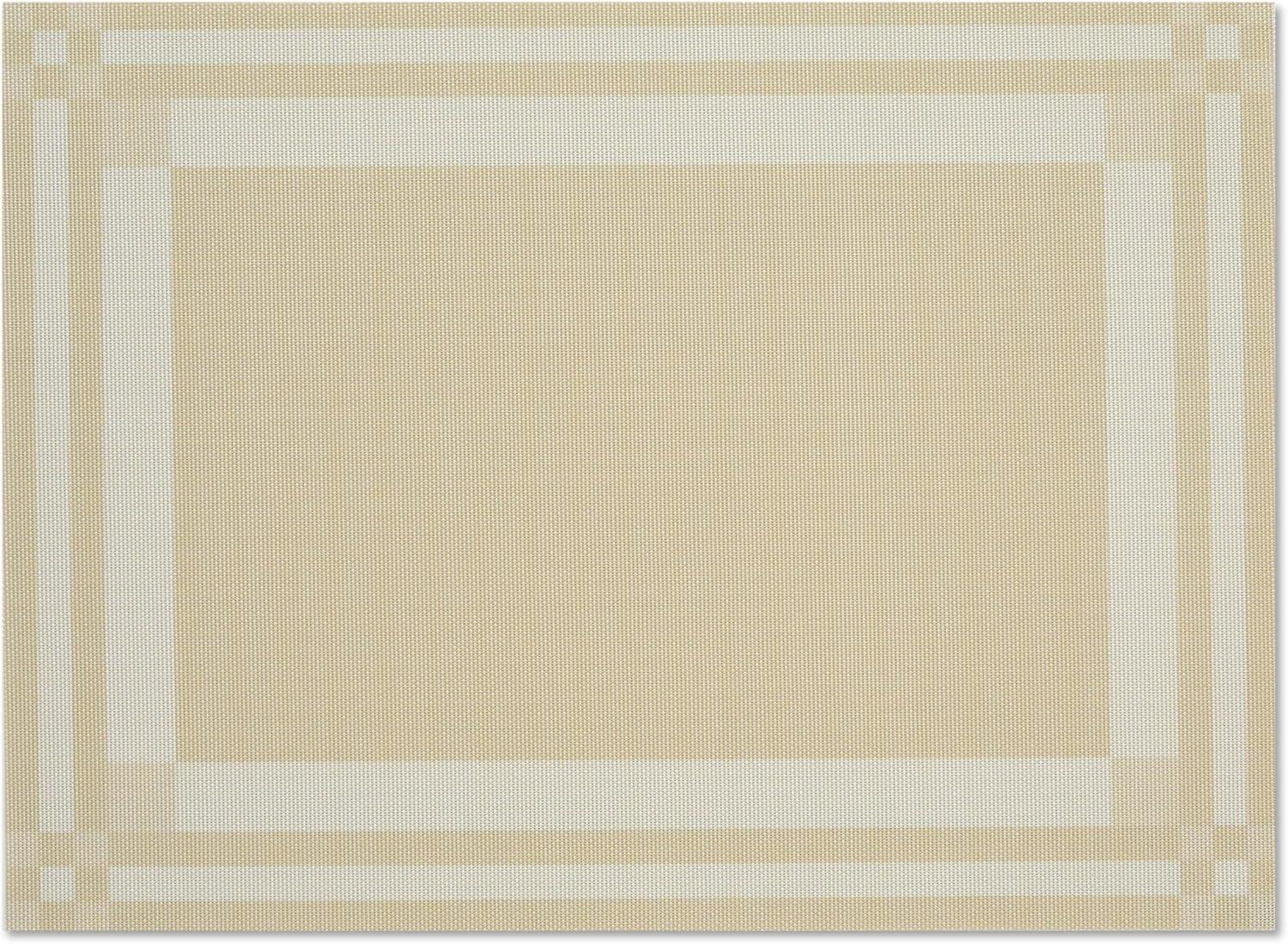 imageMartha by Martha Stewart Chilewich Handkerchief Placemats in Burnt Coral Set of 4 Easy Care Woven Tabletop Textiles IndoorOutdoor 185quot x 135quot RectangleWheat