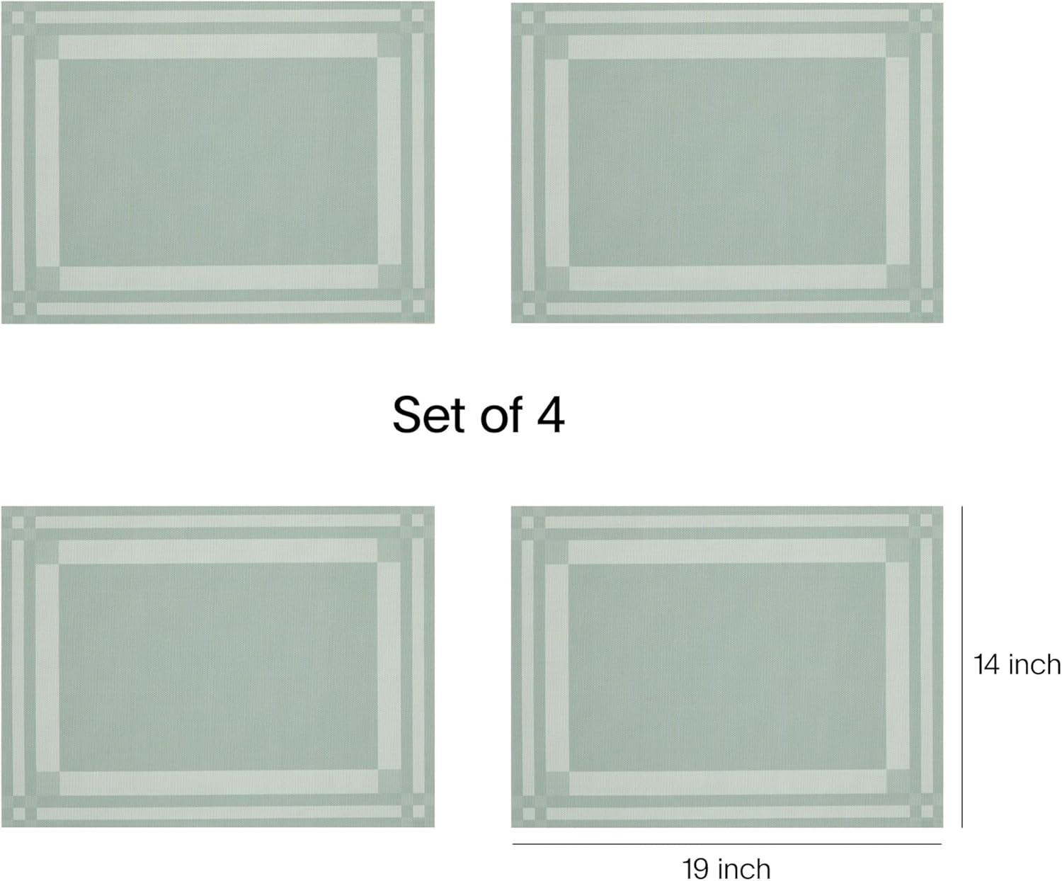 imageMartha by Martha Stewart Chilewich Handkerchief Placemats in Burnt Coral Set of 4 Easy Care Woven Tabletop Textiles IndoorOutdoor 185quot x 135quot RectangleAbalone