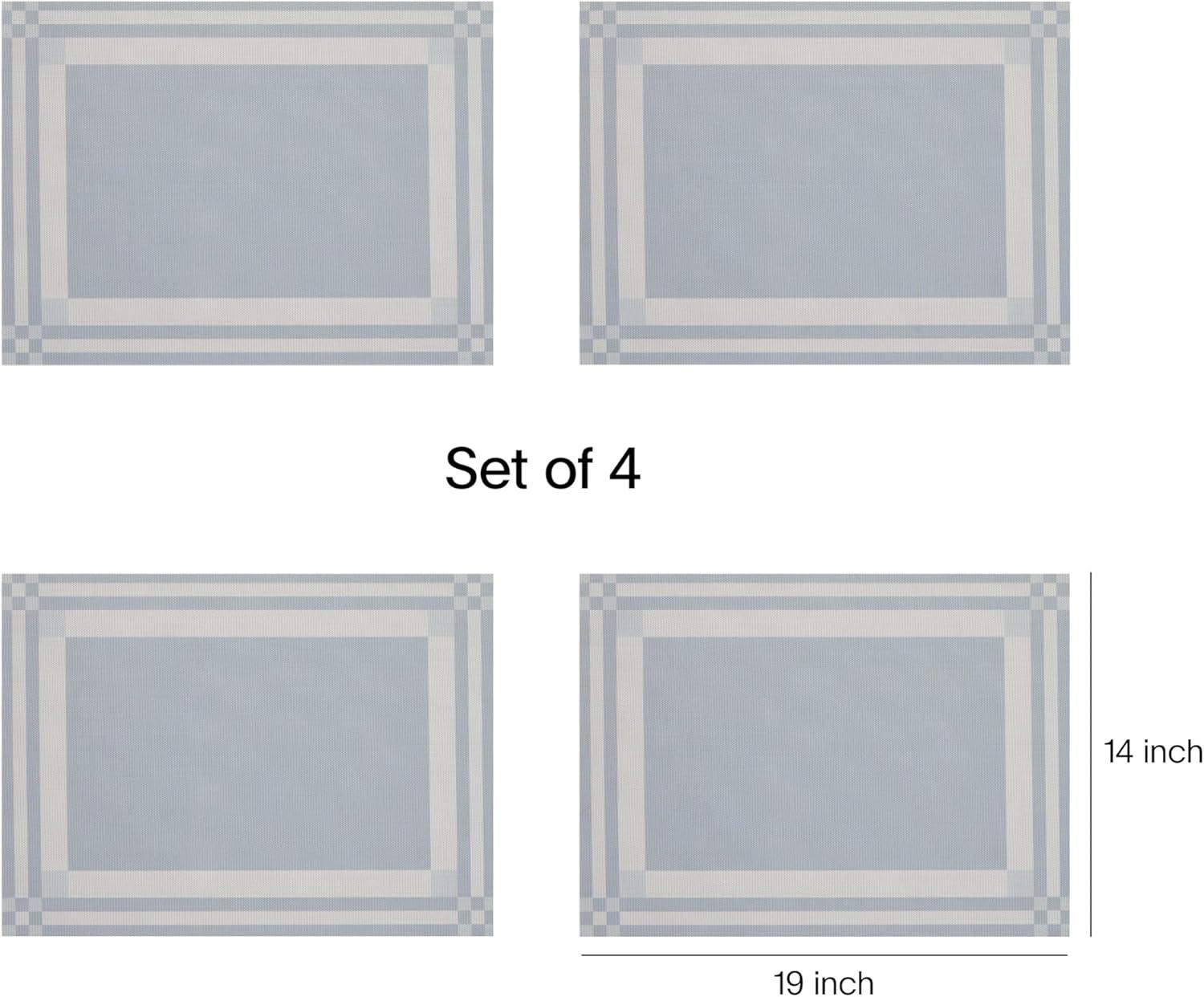 imageMartha by Martha Stewart Chilewich Handkerchief Placemats in Burnt Coral Set of 4 Easy Care Woven Tabletop Textiles IndoorOutdoor 185quot x 135quot RectangleSea