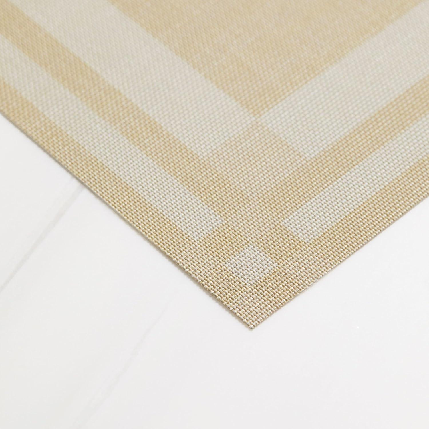 imageMartha by Martha Stewart Chilewich Handkerchief Placemats in Burnt Coral Set of 4 Easy Care Woven Tabletop Textiles IndoorOutdoor 185quot x 135quot RectangleWheat