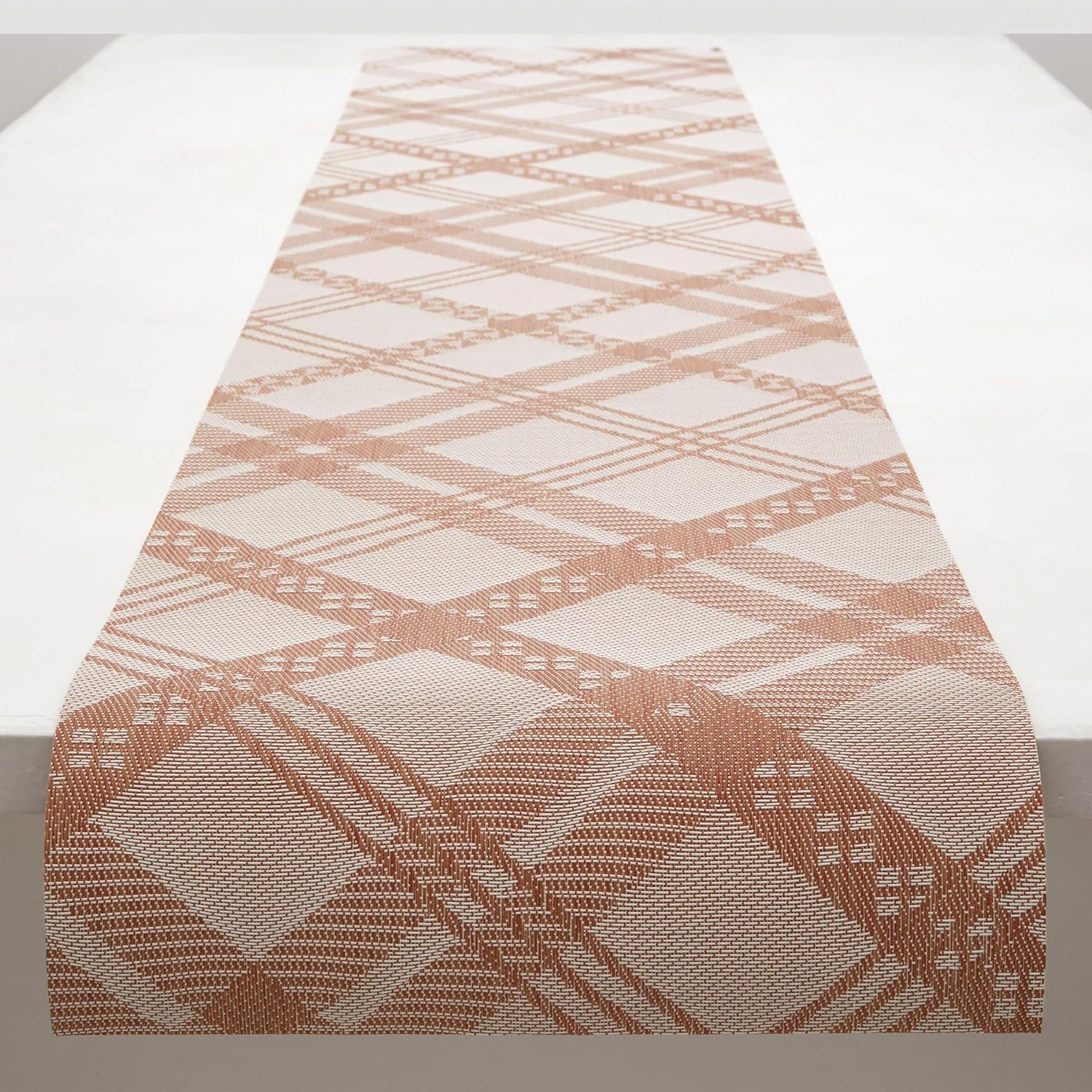 imageMartha by Martha Stewart Chilewich Ribbons Table Runner in Burnt Coral Easy Care Woven Textile IndoorOutdoor StainFade Resistant 14quot x 72quotBurnt Coral