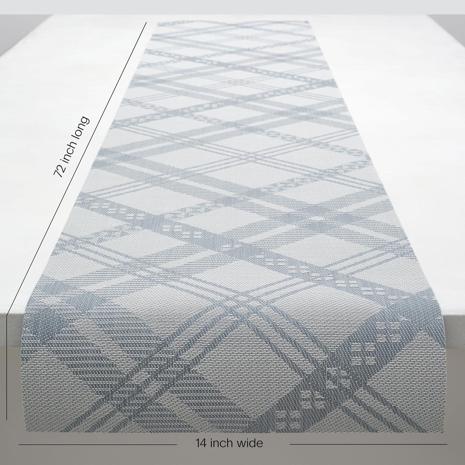 imageMartha by Martha Stewart Chilewich Ribbons Table Runner in Burnt Coral Easy Care Woven Textile IndoorOutdoor StainFade Resistant 14quot x 72quotSea