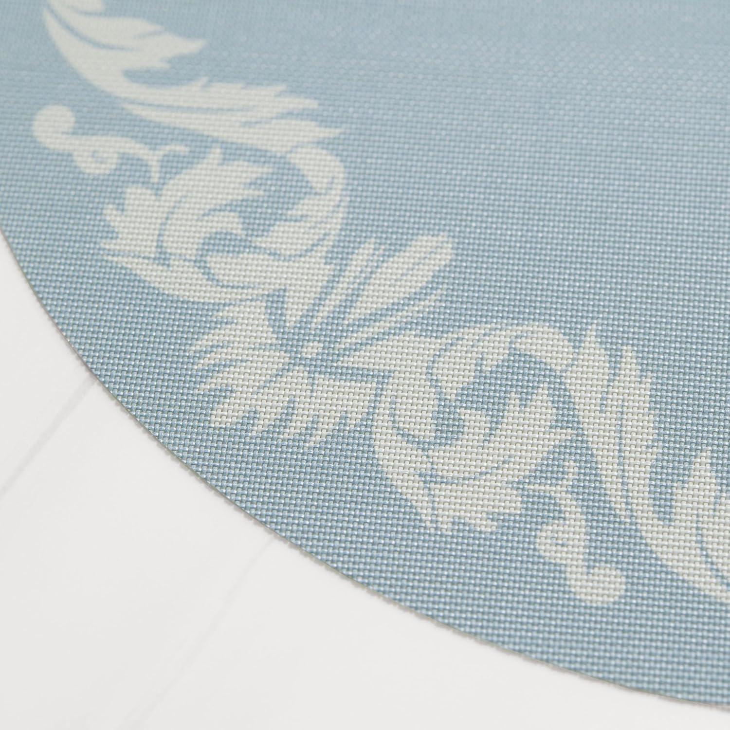 imageMartha by Martha Stewart Chilewich Scroll Round Set of 4 Placemats in Burnt CoralSea