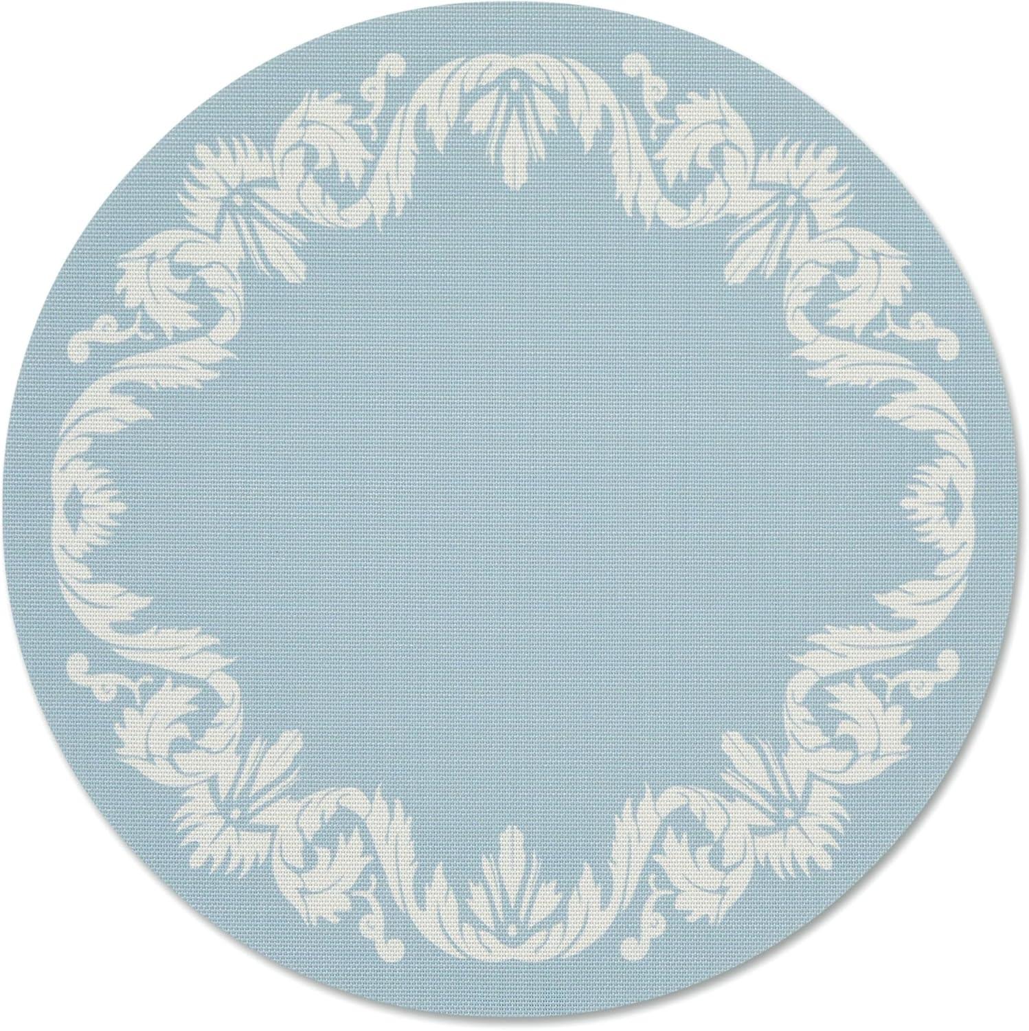 imageMartha by Martha Stewart Chilewich Scroll Round Set of 4 Placemats in WheatSea