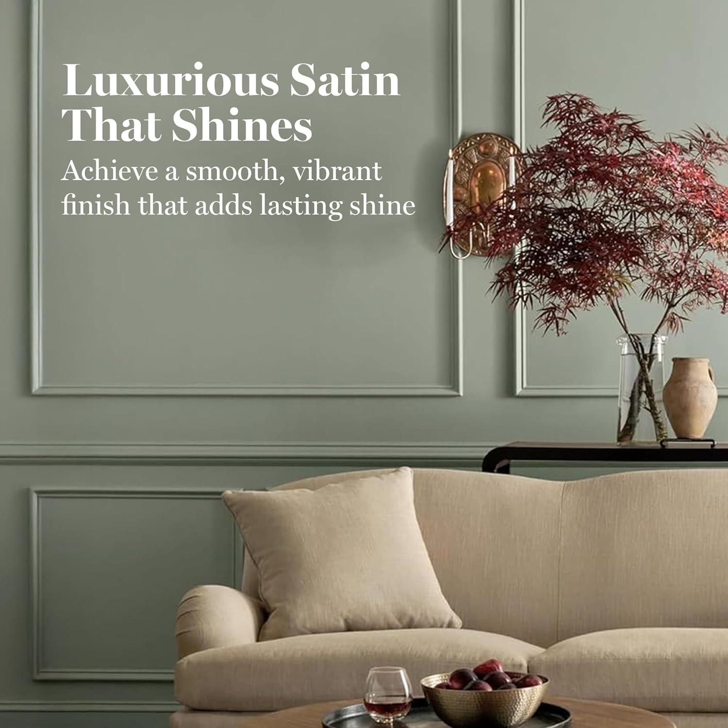 imageMartha by Martha Stewart Interior Paint ECO Satin Enamel 10L Bedford GrayAraucana Blue