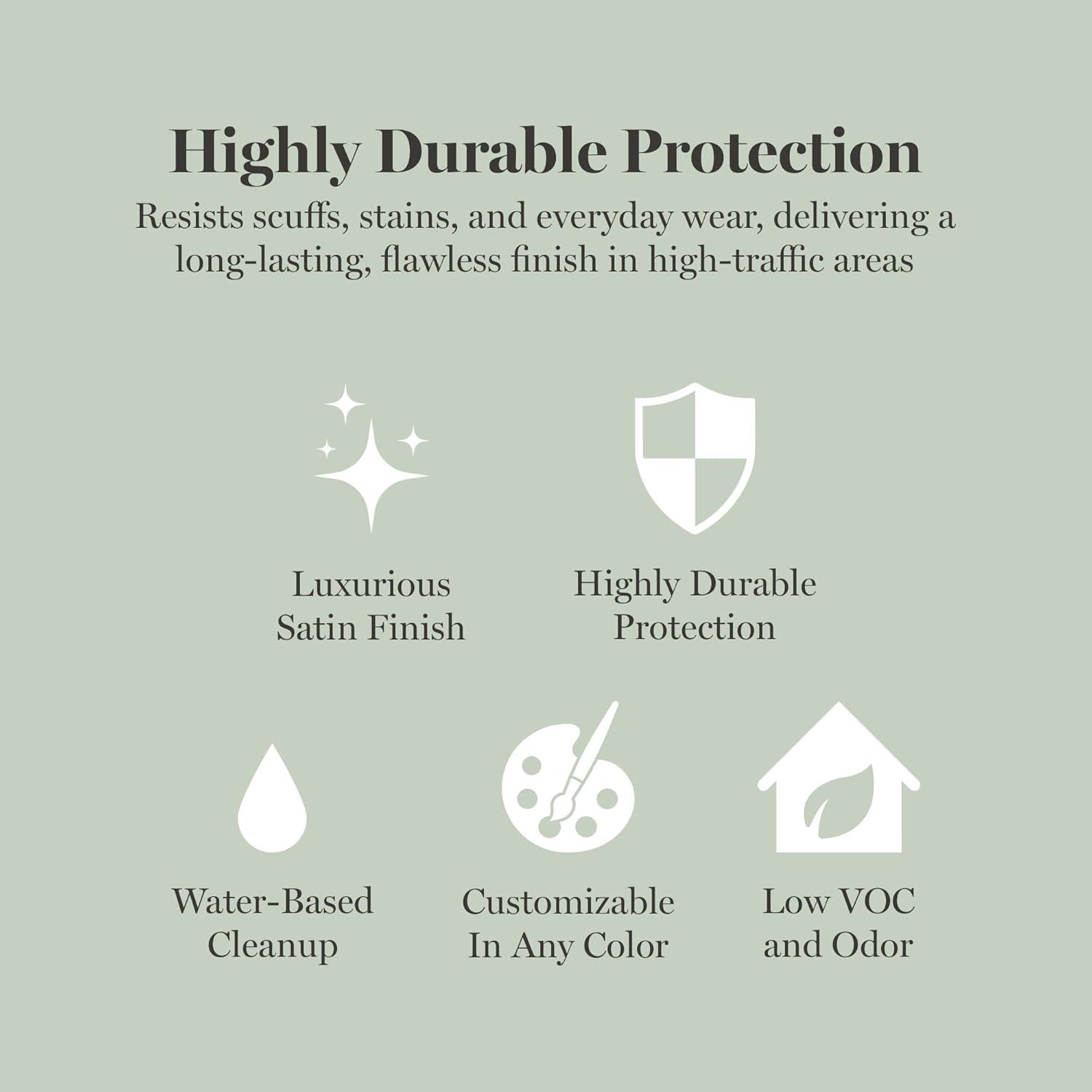 imageMartha by Martha Stewart Interior Paint ECO Satin Enamel 10L Bedford GrayAraucana Blue