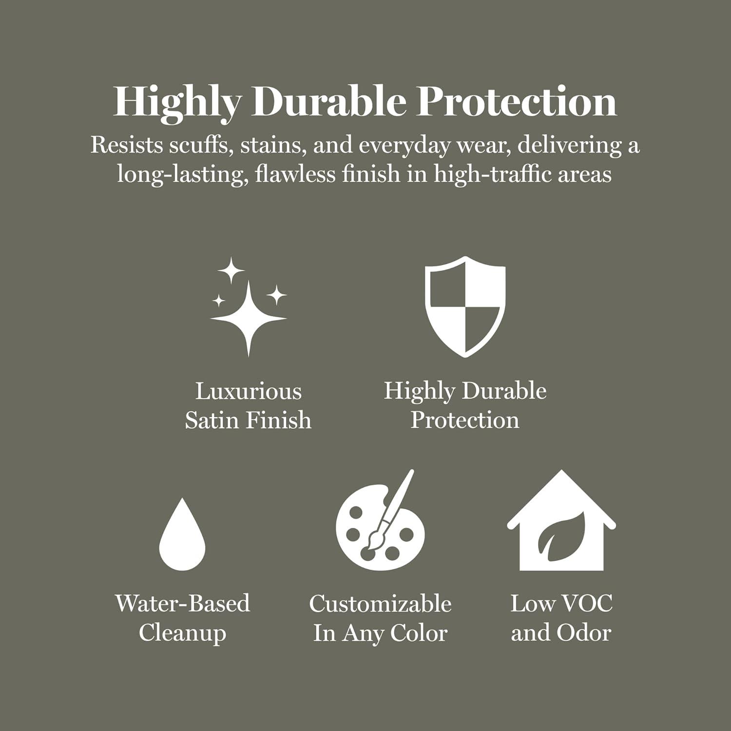 imageMartha by Martha Stewart Interior Paint ECO Satin Enamel 10L Bedford GrayBook Binding Green