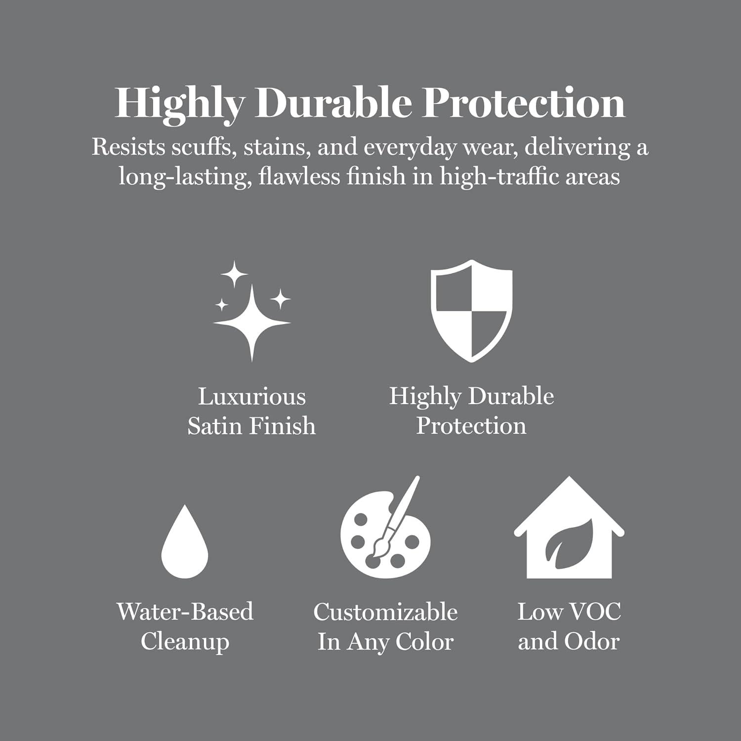 imageMartha by Martha Stewart Interior Paint ECO Satin Enamel 10L Bedford GrayChinchilla Gray