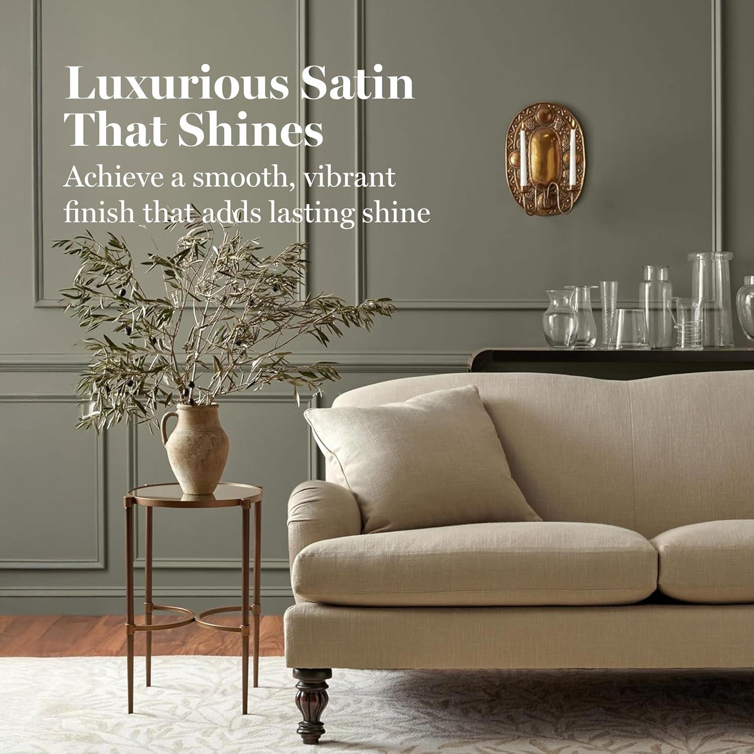 imageMartha by Martha Stewart Interior Paint ECO Satin Enamel 10L Bedford GrayFennel Seed Green