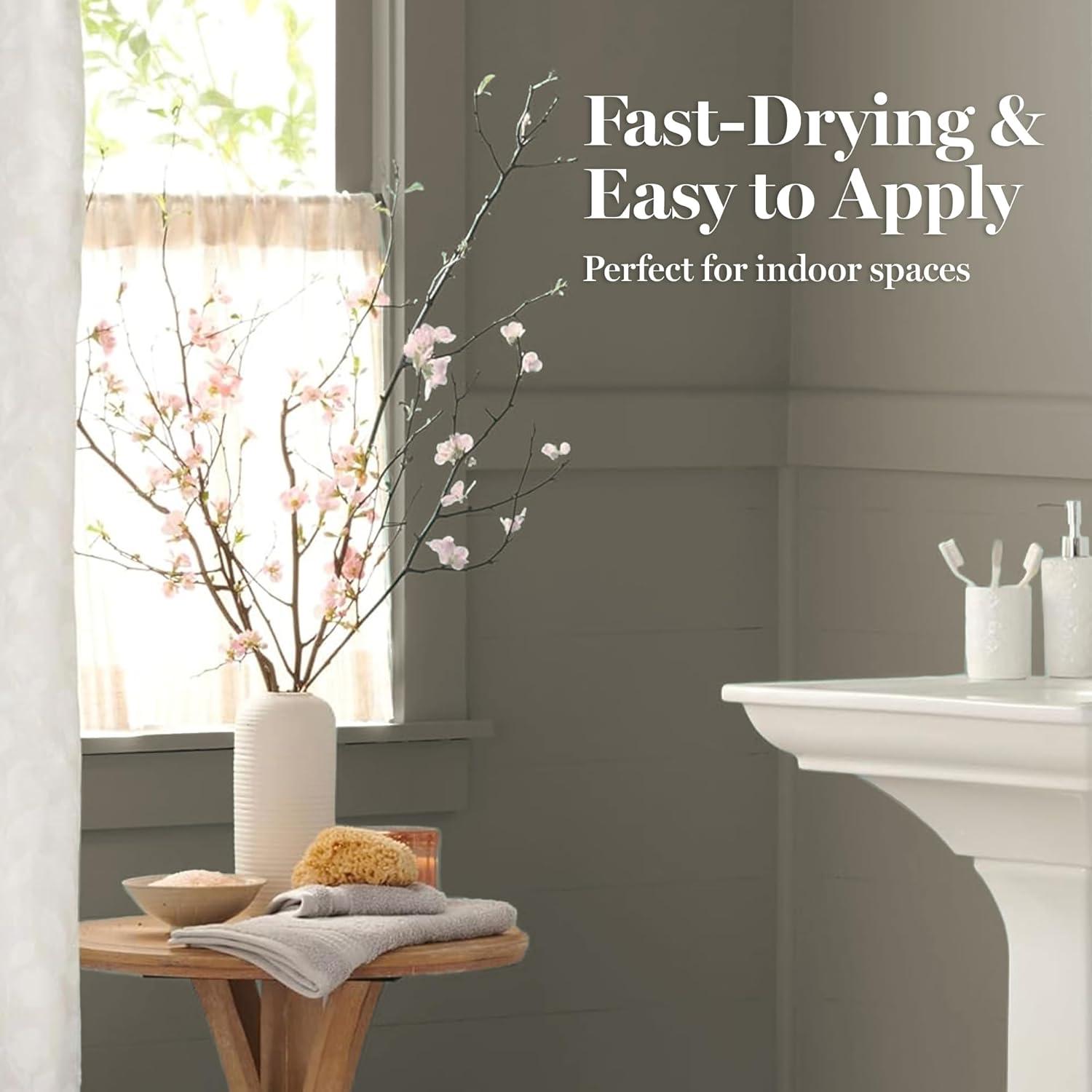 imageMartha by Martha Stewart Interior Paint ECO Satin Enamel 10L Bedford GrayFennel Seed Green