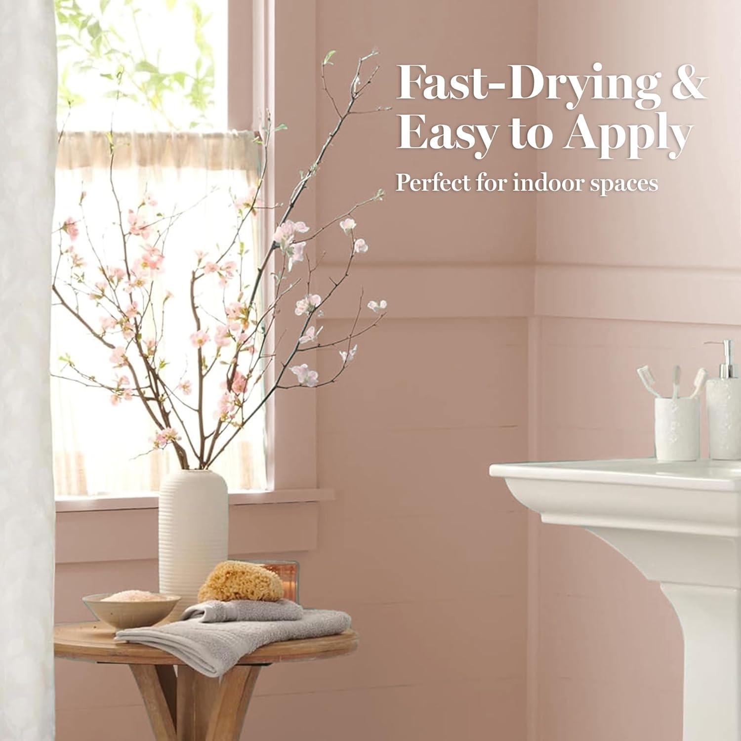 imageMartha by Martha Stewart Interior Paint ECO Satin Enamel 10L Bedford GrayGypsy Moth Pink