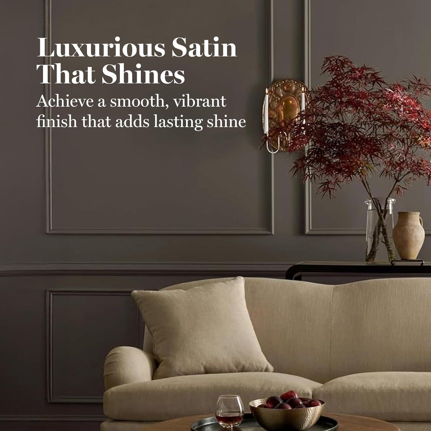 imageMartha by Martha Stewart Interior Paint ECO Satin Enamel 10L Bedford GrayLava Stone Gray