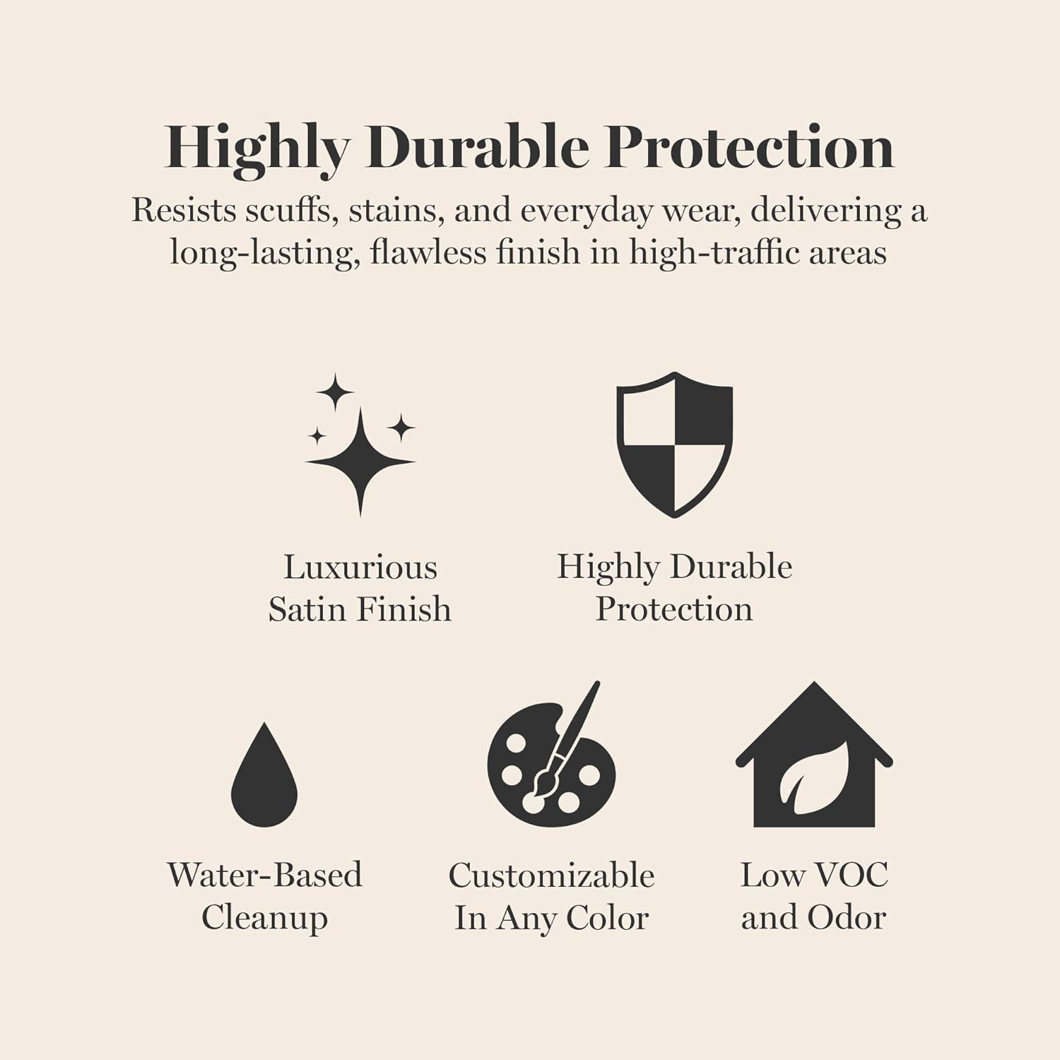 imageMartha by Martha Stewart Interior Paint ECO Satin Enamel 10L Bedford GrayPicket Fence White