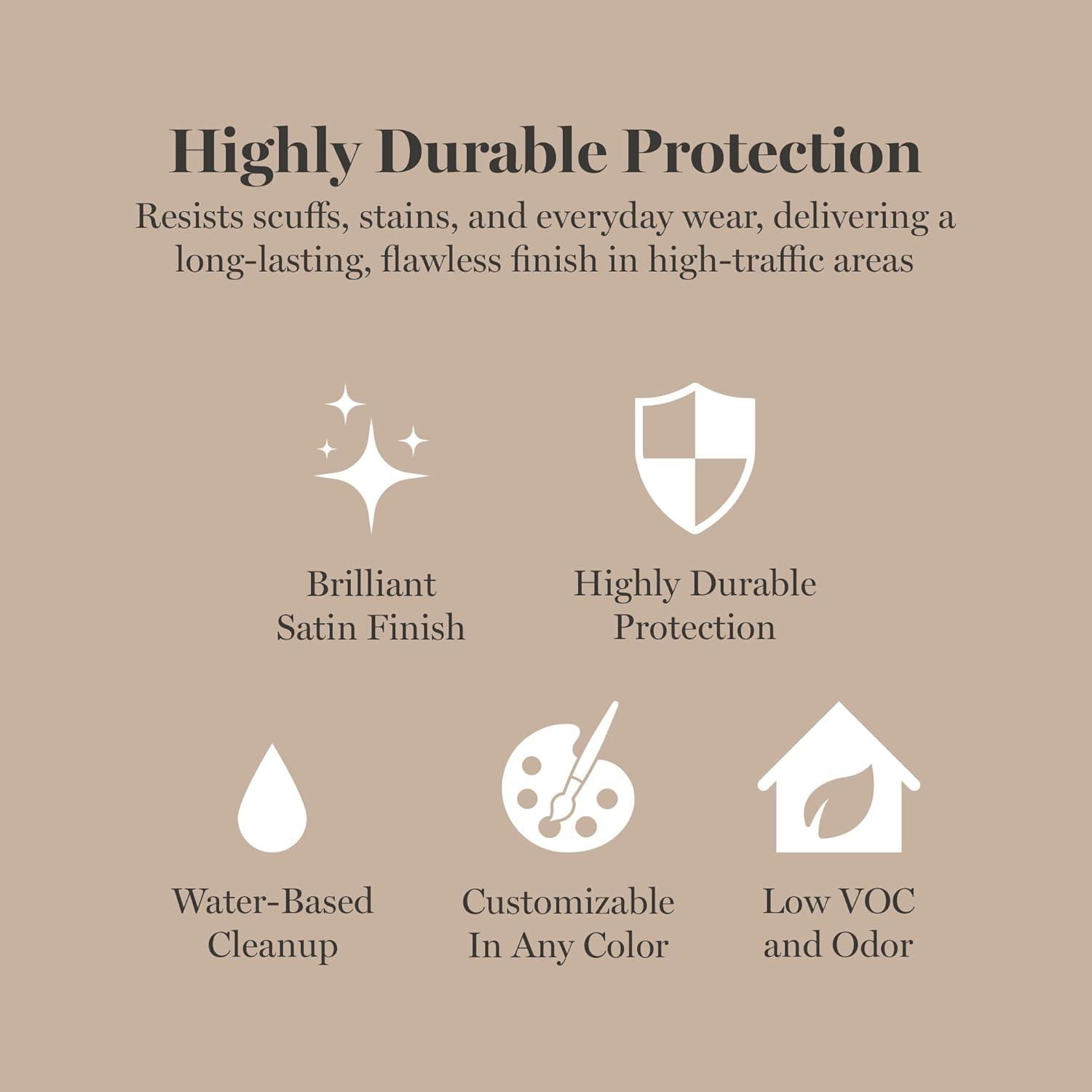 imageMartha by Martha Stewart Interior Paint ECO Satin Enamel 10L Bedford GrayRope Beige