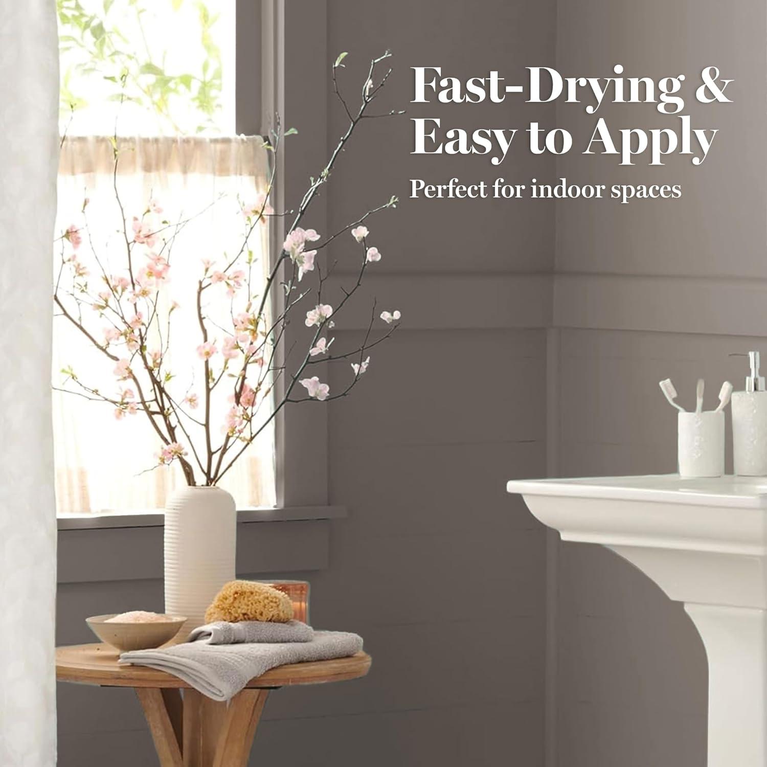 imageMartha by Martha Stewart Interior Paint ECO Satin Enamel 10L Bedford GraySharkey Gray