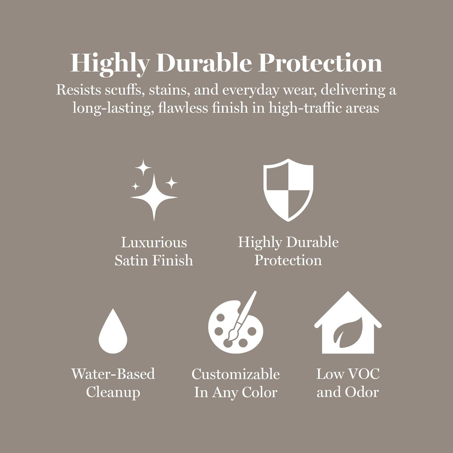 imageMartha by Martha Stewart Interior Paint ECO Satin Enamel 10L Bedford GraySharkey Gray