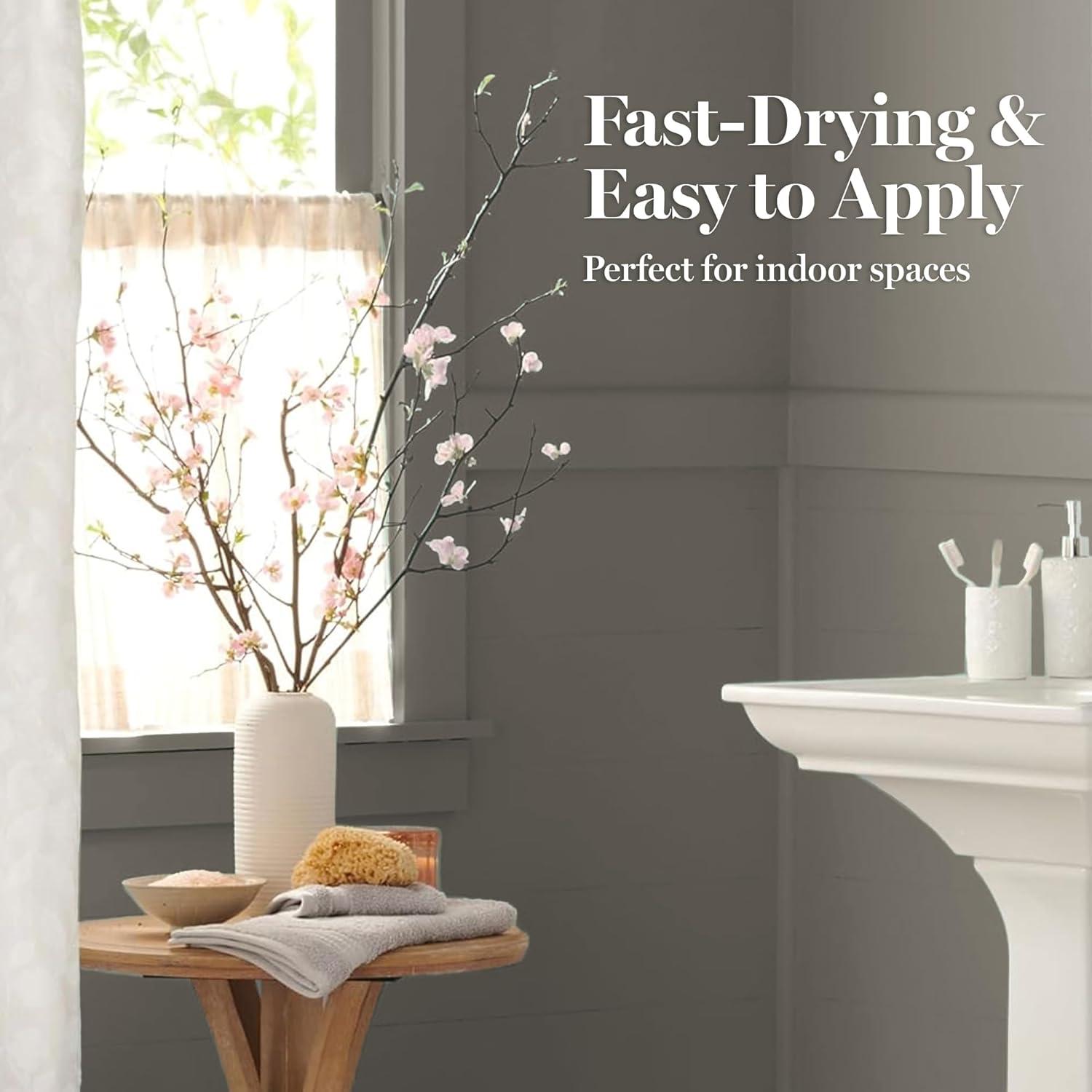 imageMartha by Martha Stewart Interior Paint ECO Satin Enamel 10L Bedford GraySucculent Gray