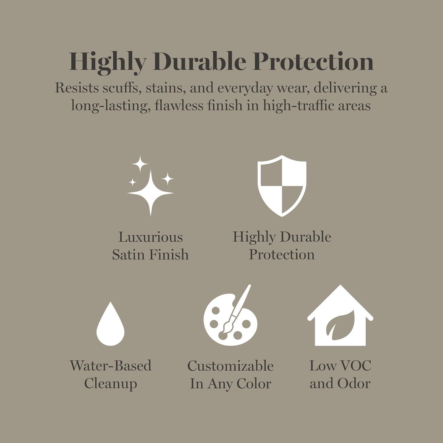 imageMartha by Martha Stewart Interior Paint ECO Satin Enamel 10L Bedford GrayTadpole Green