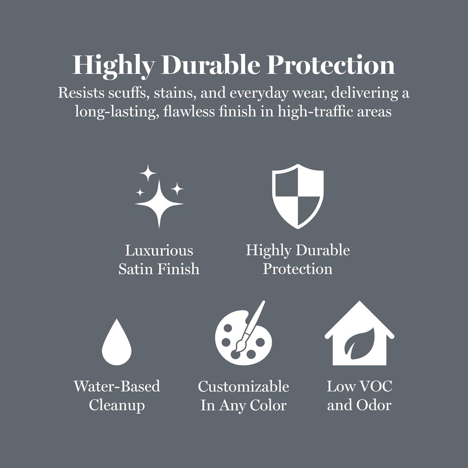 imageMartha by Martha Stewart Interior Paint ECO Satin Enamel 10L Bedford GrayTarn Blue