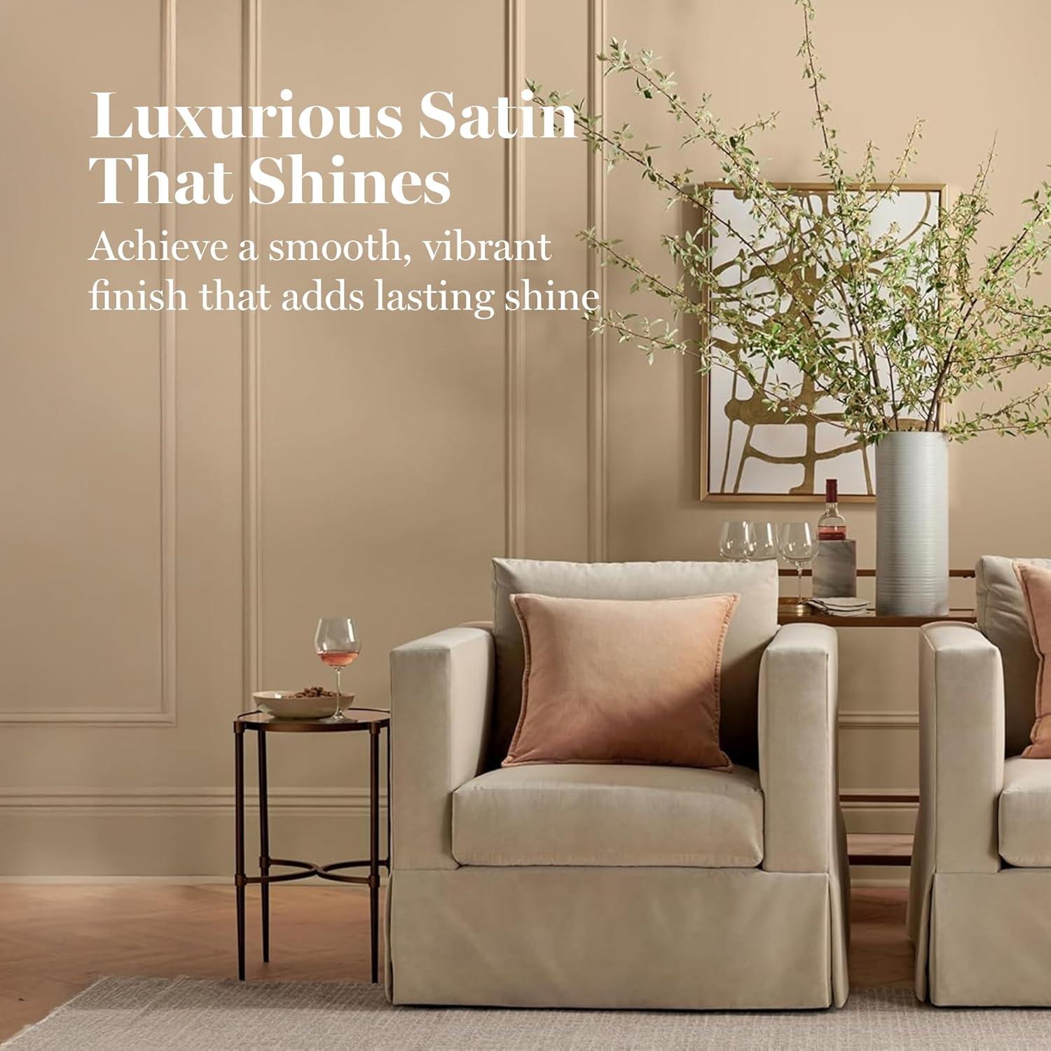 imageMartha by Martha Stewart Interior Paint ECO Satin Enamel 10L Bedford GrayUrsa Major Yellow