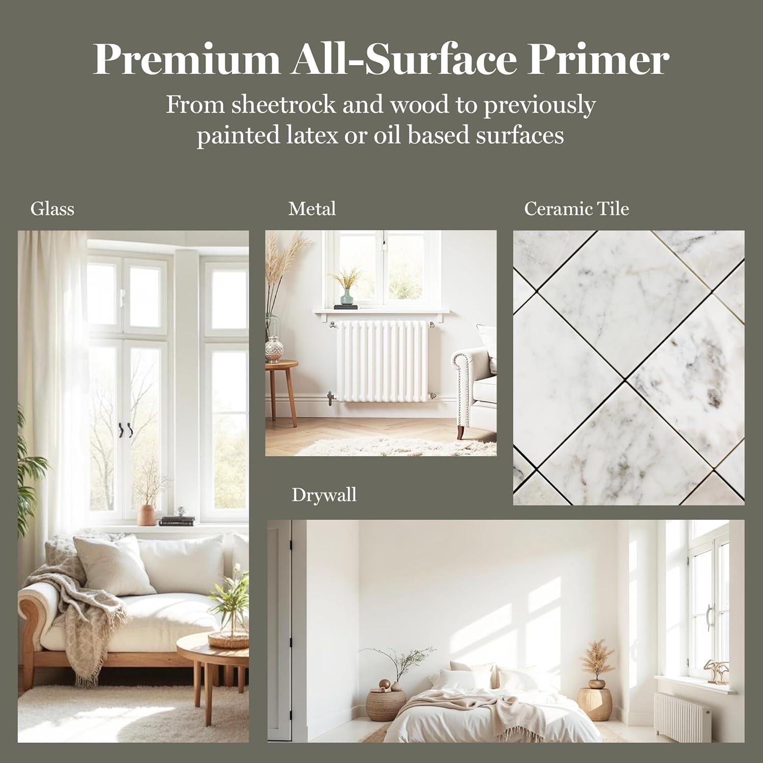 imageMartha by Martha Stewart Interior Paint Eurolux Universal Primer 10L Gypsy Moth PinkBook Binding Green