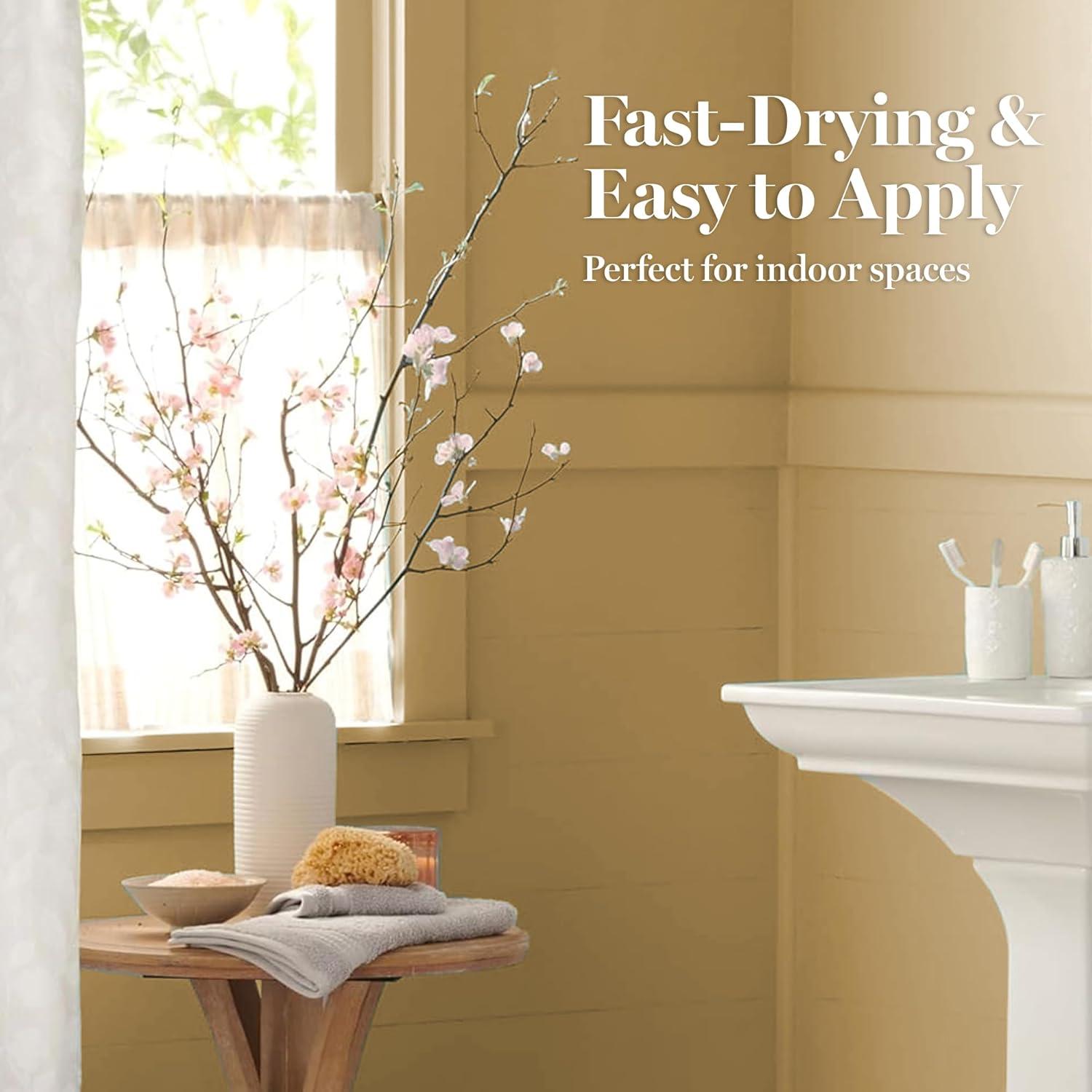 imageMartha by Martha Stewart Interior Paint Eurolux Universal Primer 10L Gypsy Moth PinkButter Cream Yellow