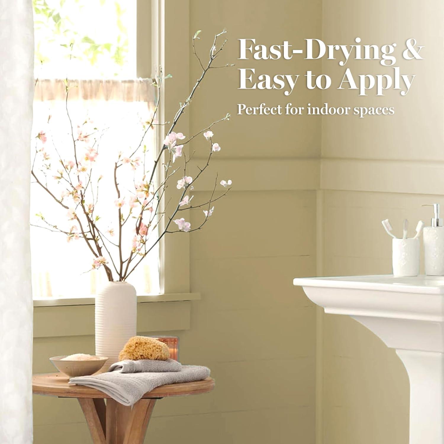 imageMartha by Martha Stewart Interior Paint Eurolux Universal Primer 10L Gypsy Moth PinkRice Paper Yellow