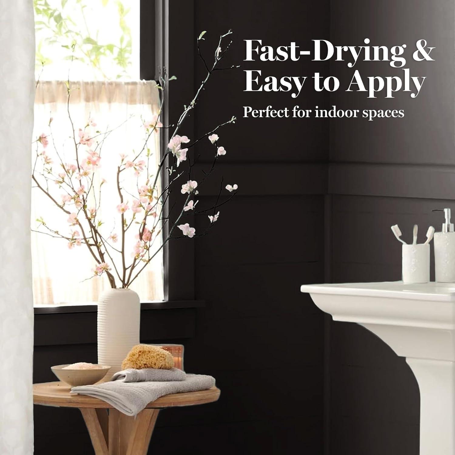 imageMartha by Martha Stewart Interior Paint Eurolux Universal Primer 10L Gypsy Moth PinkSilhouette Black