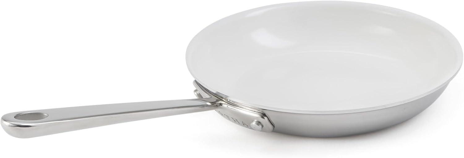 imageMartha by Martha Stewart Triply Stainless Steel 16quot Roasting Pan wFlat RackStainless w Ceramic Interior