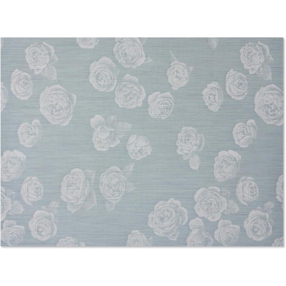 imageChilewich Martha by Martha Stewart Rosette Rug in Flax  23quotx36quot  Easy Care  Premium IndoorOutdoor Floor Mat for Entry Kitchen Bath Pool with NonSlip BackingSea