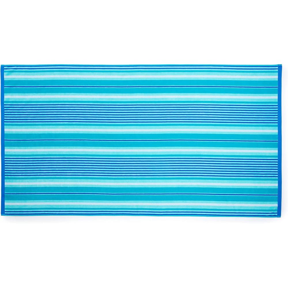 imageMARTHA STEWART 100 Cotton Bath Towels Set Of 6 Piece 2 Bath Towels 2 Hand Towels 2 Washcloths Quick Dry Towels Soft ampamp Absorbent Bathroom Essentials Light GrayBlue  White